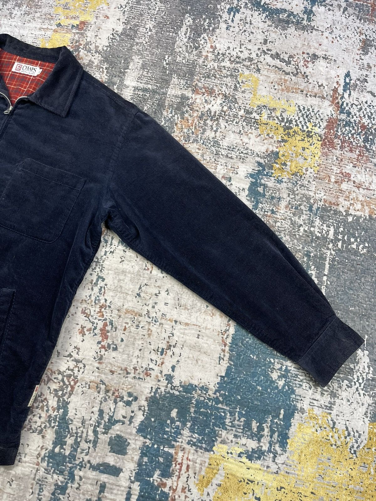 Chaps Ralph Lauren Chaps Navy Corduroy Zipper Cord Workshirt Size US L / EU 52-54 / 3 - 4 Thumbnail
