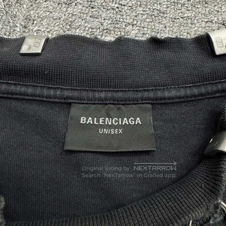 Balenciaga Balenciaga Ring Hole Destroyed Short Sleeve Size US M / EU 48-50 / 2 - 2 Thumbnail