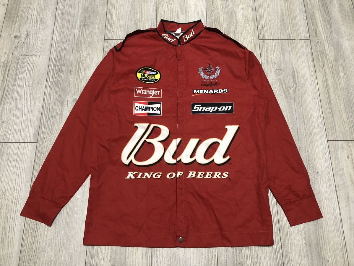 Other Vintage Y2K NASCAR Bud The Outlaw Racing jacket Size US XL / EU 56 / 4 - 1 Thumbnail