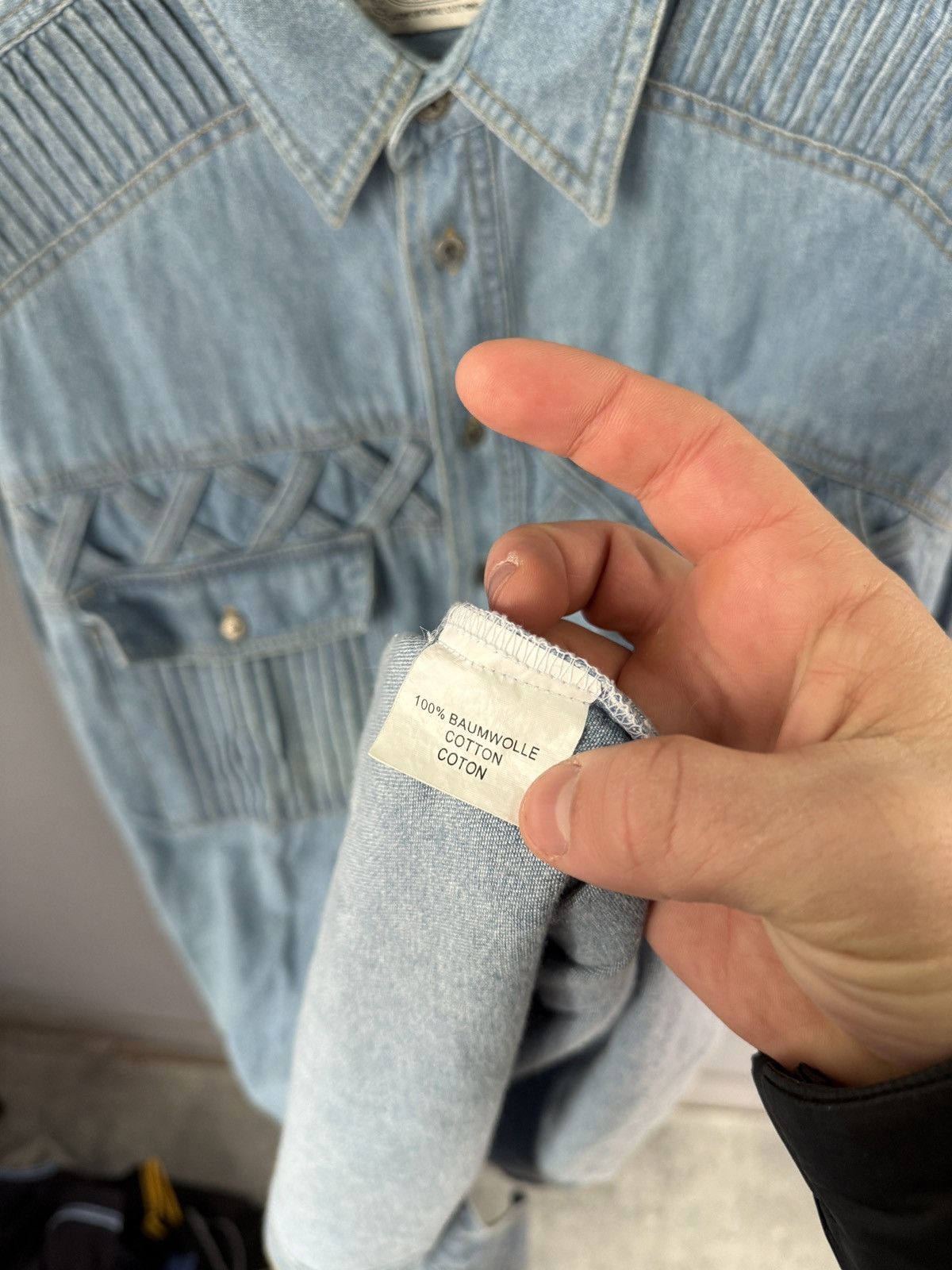 Denim western shirt
