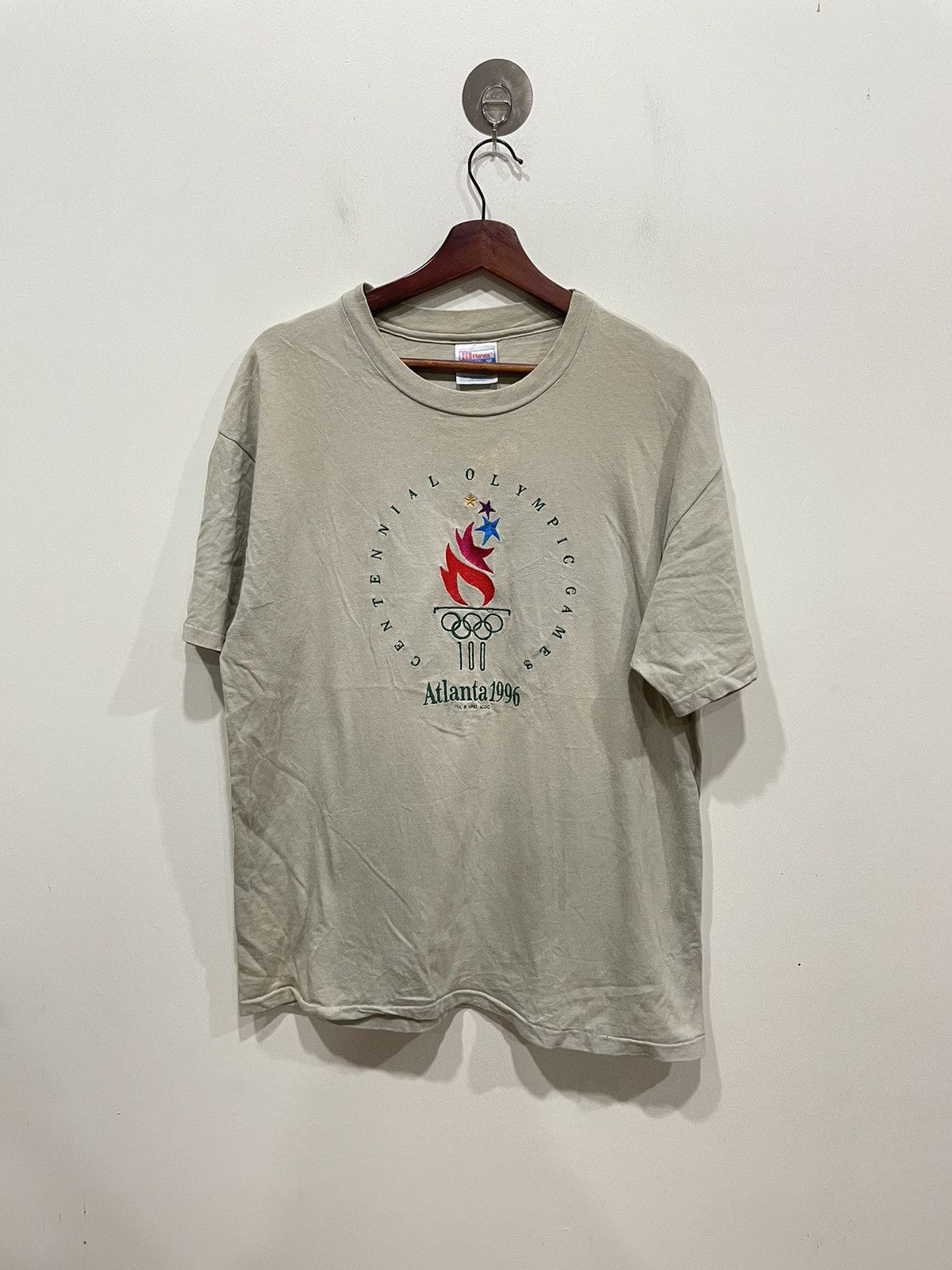 Hanes Hanes Tshirt Centennial Olymphic Games Atlanta 1996 Size US L / EU 52-54 / 3 - 1 Thumbnail