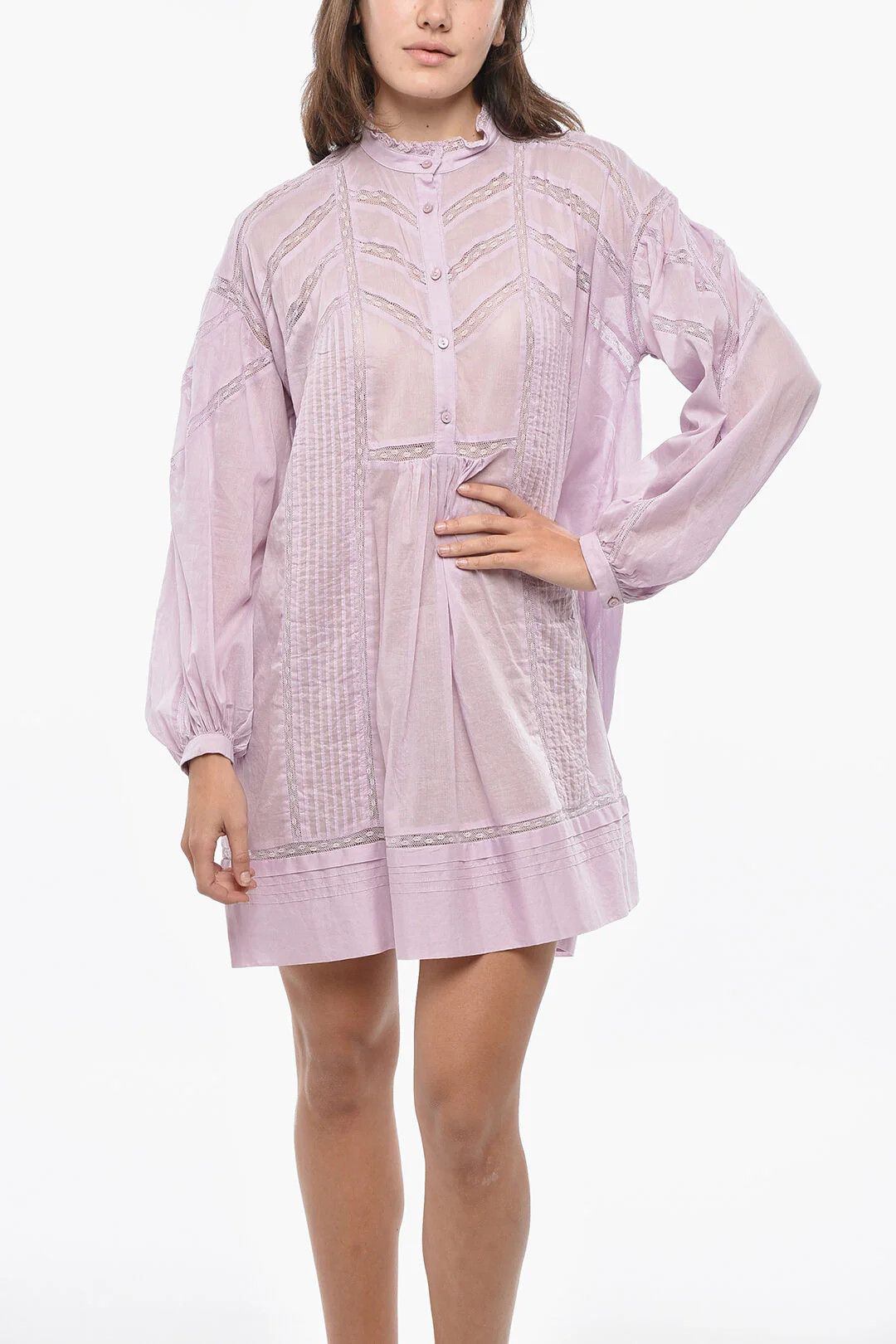 Isabel Marant og1mm0326 Cotton Shirt in Pink Size XS / US 0-2 / IT 36-38 - 4 Thumbnail