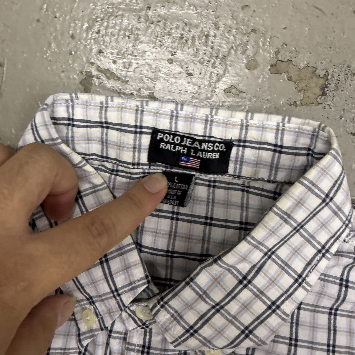 Polo Ralph Lauren Polo Jeans RL Short Sleeve Checked Shirt Size US L / EU 52-54 / 3 - 3 Thumbnail