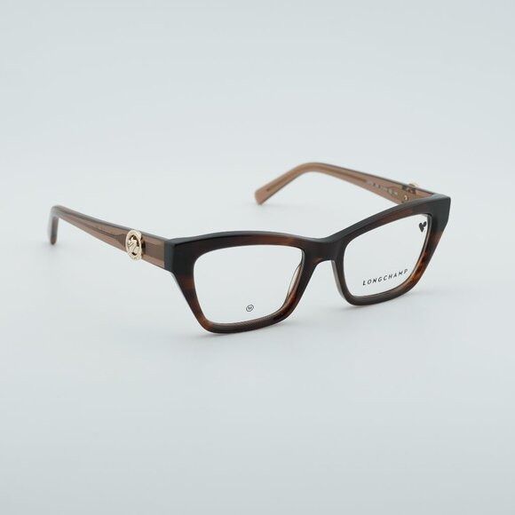 Longchamp Longchamp LO2762 238 Eyeglasses Brown 51mm Cat Eye Frame Size ONE SIZE - 1 Thumbnail