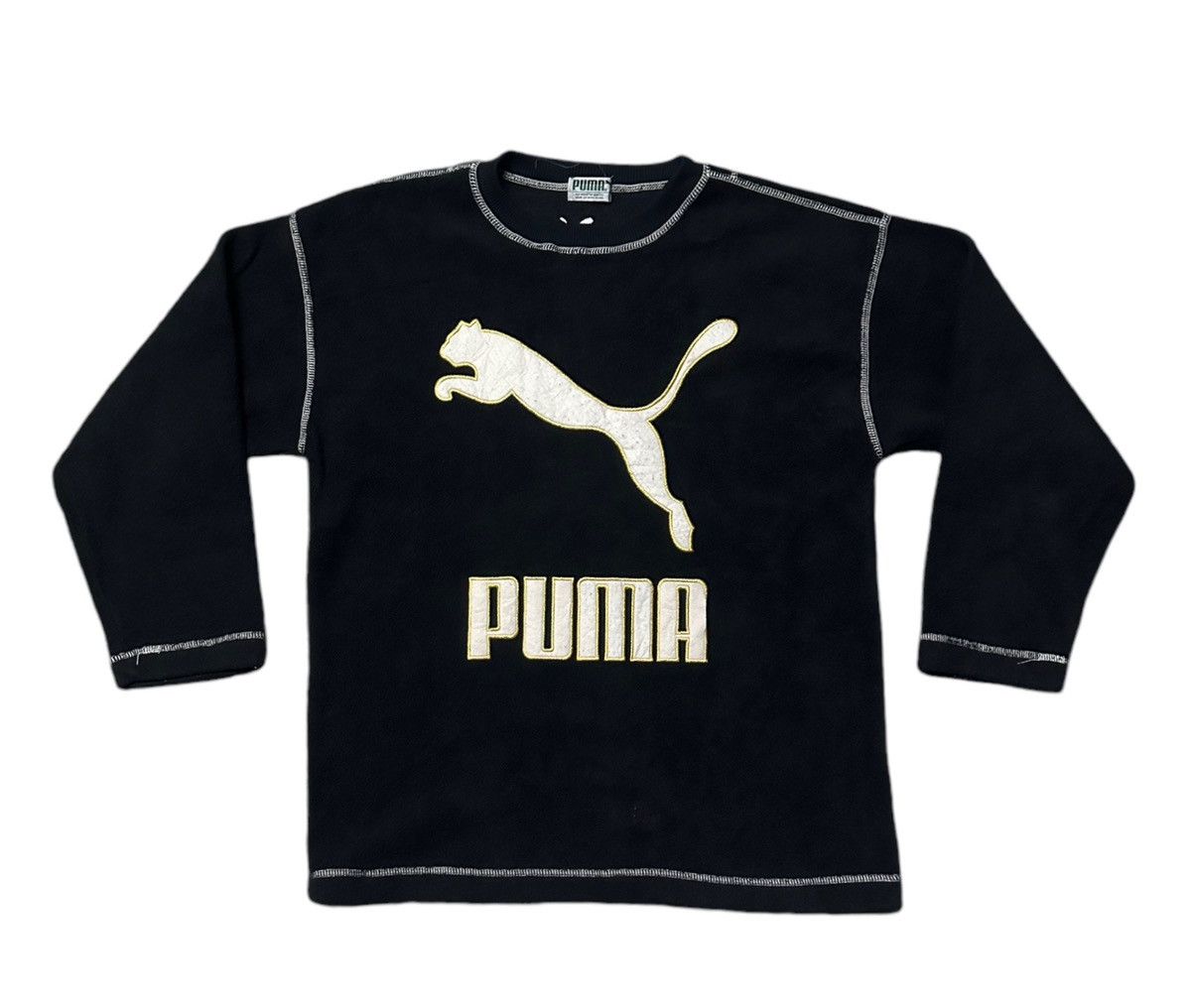 Puma Vintage 80s Puma fleece sweatshirt Size US M / EU 48-50 / 2 - 2 Thumbnail
