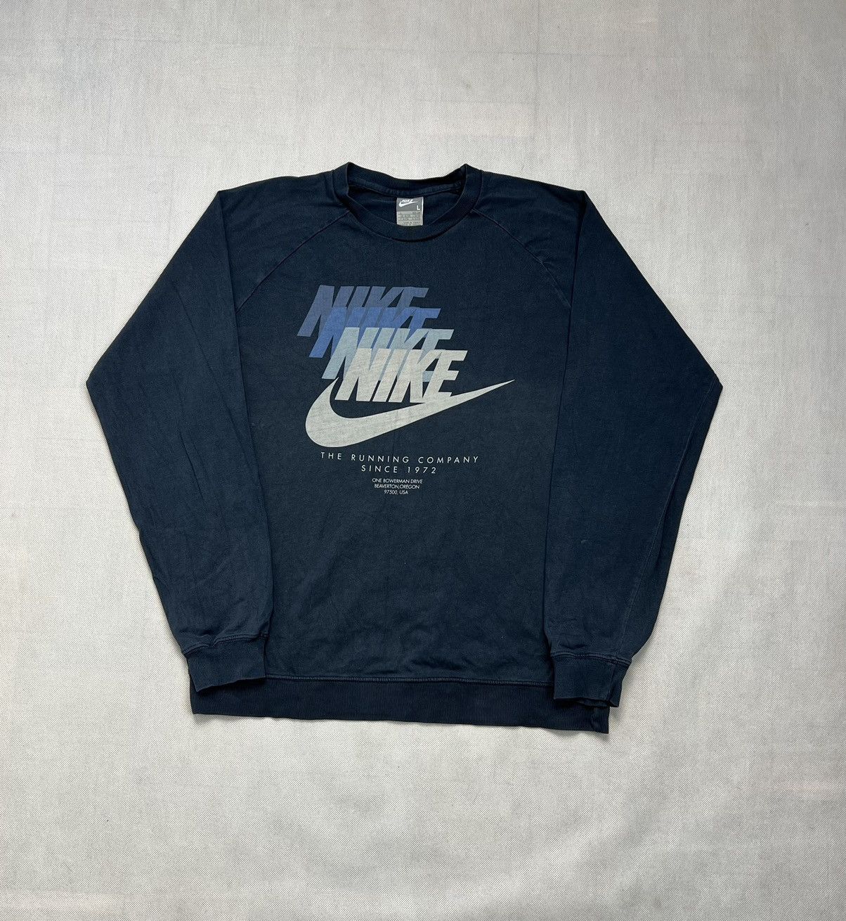 Nike × Vintage Longsleeve Nike big logo since 1972 vintage usa Size US L / EU 52-54 / 3 - 1 Thumbnail