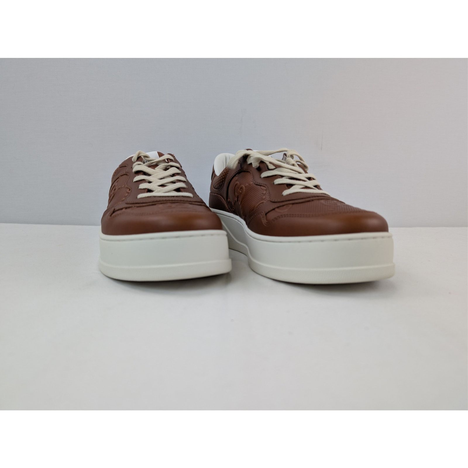 Gucci o1rshd1 Low Top Sneakers in Brown with White Sole Size US 12 / EU 45 - 5 Thumbnail
