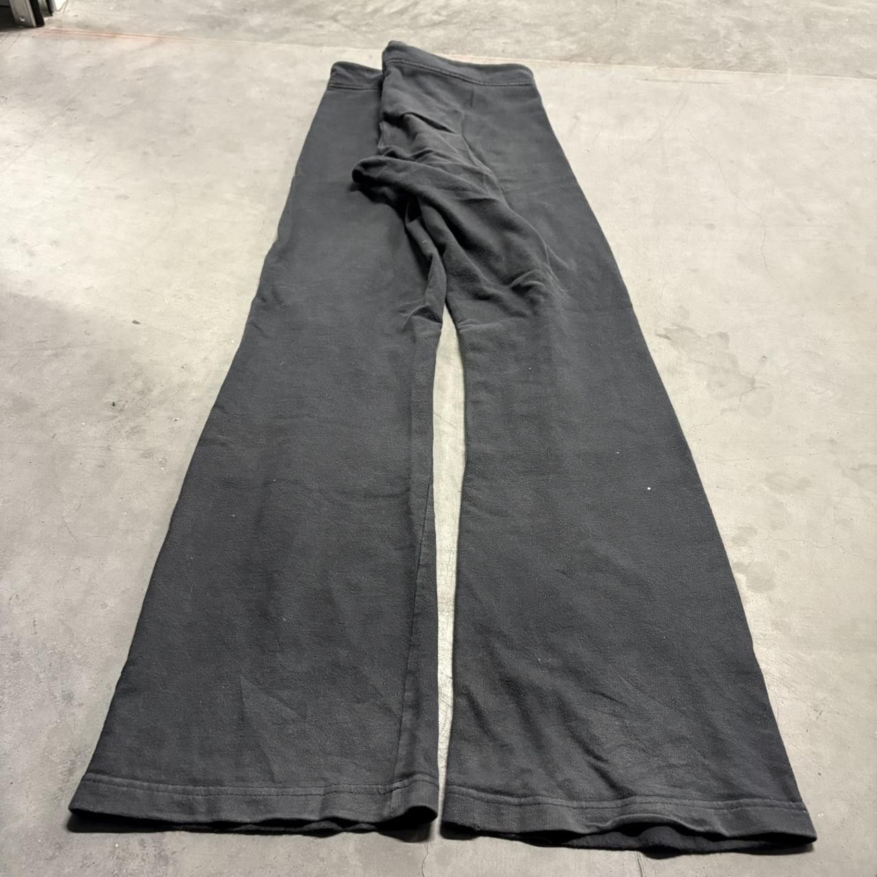 Japanese Brand × Vintage Crazy Vintage Y2K/2000s Wideleg Black Yoga SweatPants! Size US 32 / EU 48 - 6 Thumbnail