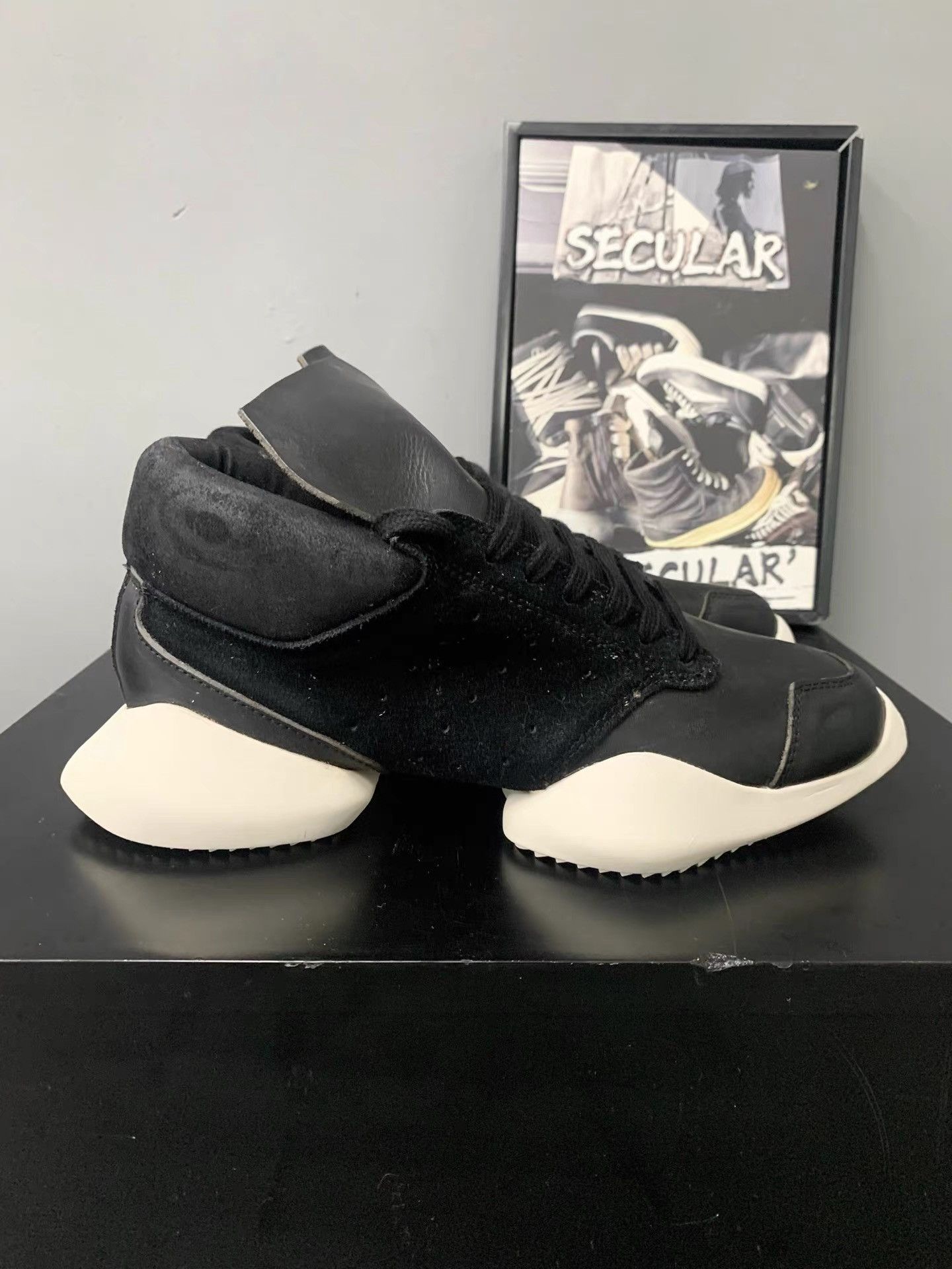 Rick Owens Rick Owens×Adidas Co-branded Hoof Running Shoes K34 Size US 6 / EU 39 - 4 Thumbnail