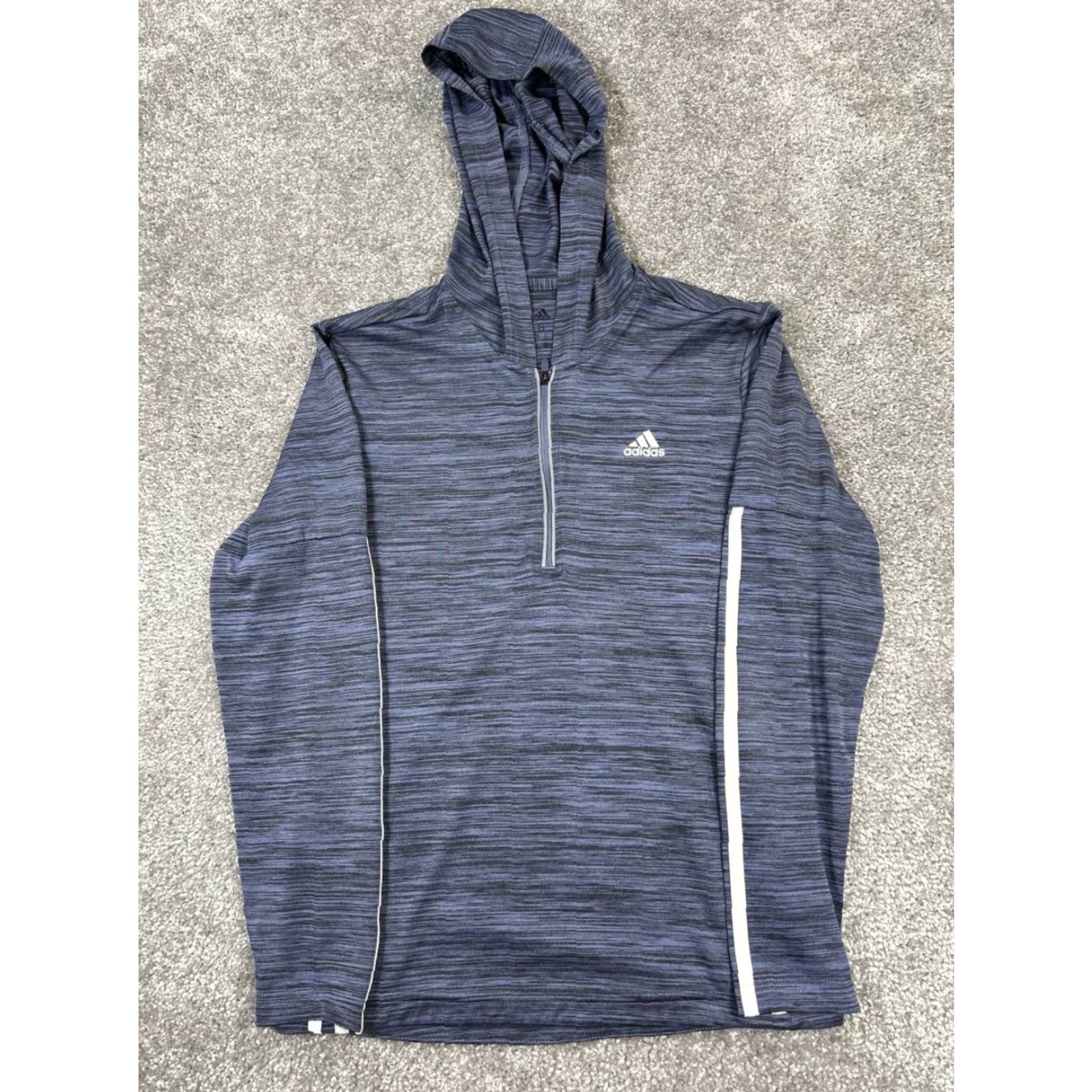 Adidas Adidas Hoodie Womens Small Blue Running Climalite Quarter Zip Hoodie Size S / US 4 / IT 40 - 2 Thumbnail