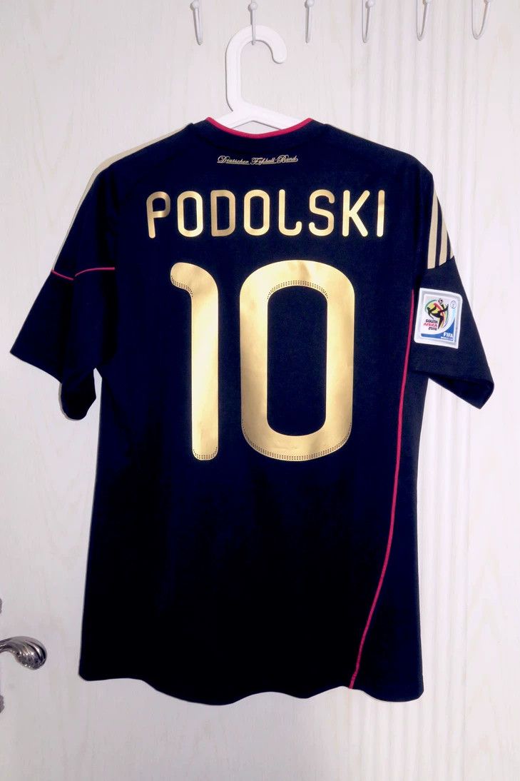 Other 2010 Germany 10 Lukas Podolski Jersey Away Size US M / EU 48-50 / 2 - 1 Thumbnail