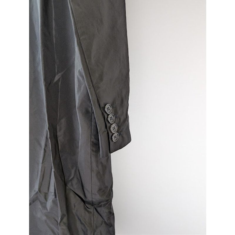 Saint Laurent Paris o1rshd1 Double-Breasted 6-Button Taffeta Coat in Black Size US M / EU 48-50 / 2 - 15 Thumbnail