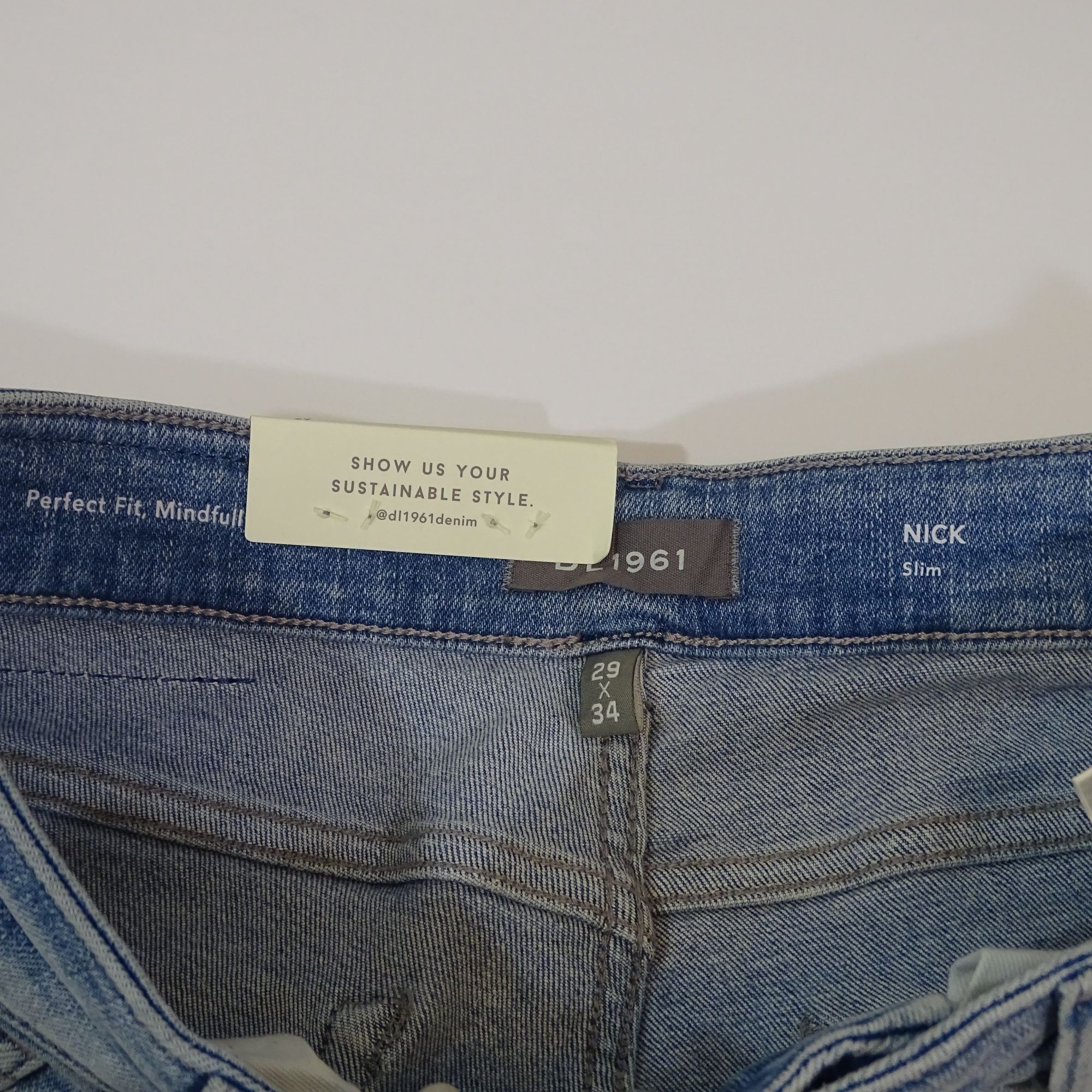 DL1961 DL1961 Nick Slim Fit Men Light Wash Denim Jeans Size 29 x 34 Size US 29 - 6 Thumbnail