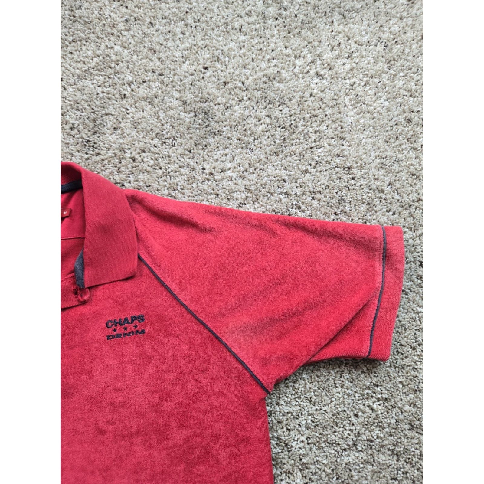 Chaps VINTAGE Chaps Polo Shirt Mens M Red Short Sleeve Polo Shirt Casual Cotton Blend Terry Logo 90s Mens Size US M / EU 48-50 / 2 - 3 Thumbnail