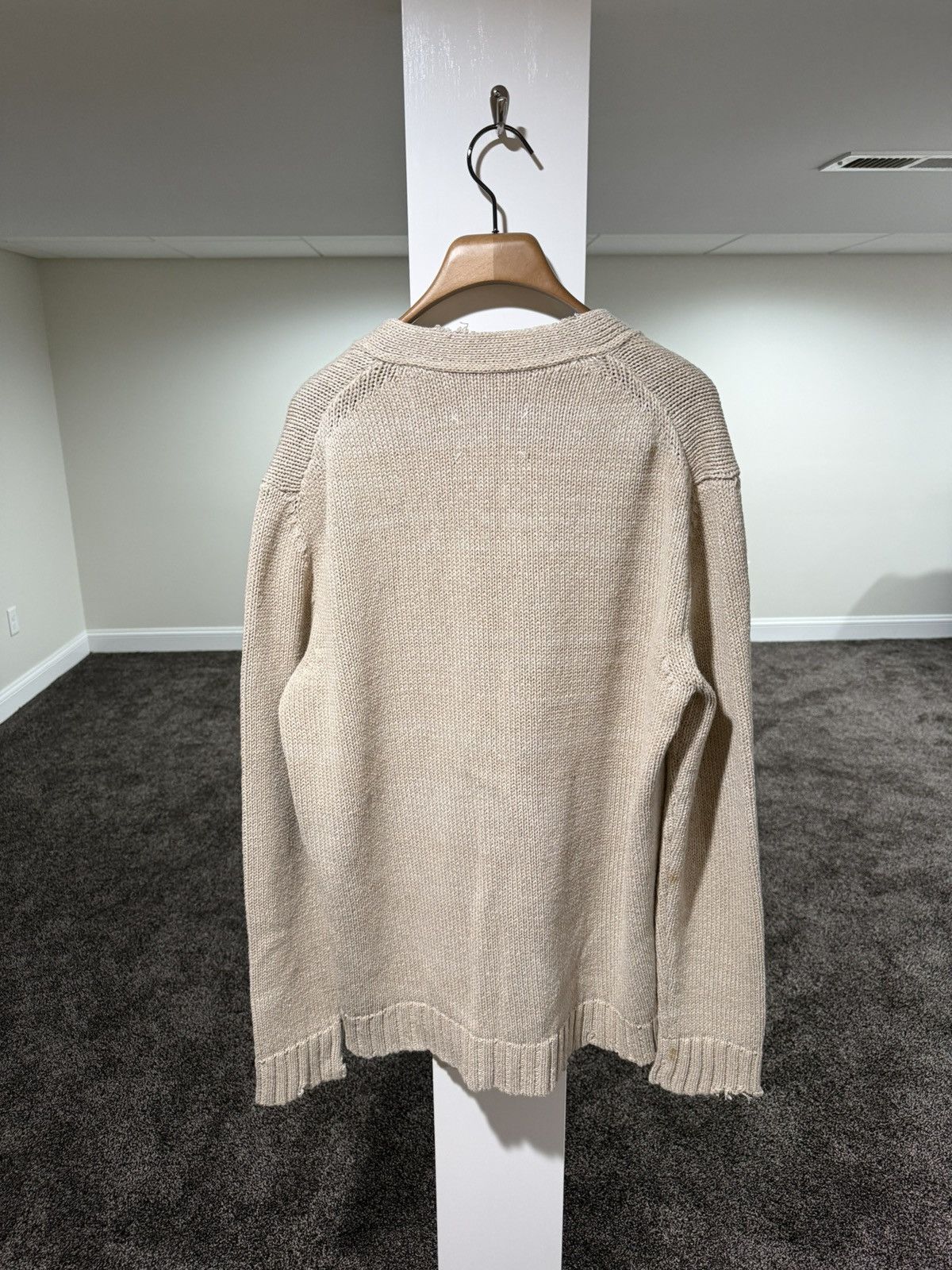 Maison Margiela Maison Margiela SS22 Ditressed Neutrals Cardigan Sweater Size US S / EU 44-46 / 1 - 2 Thumbnail