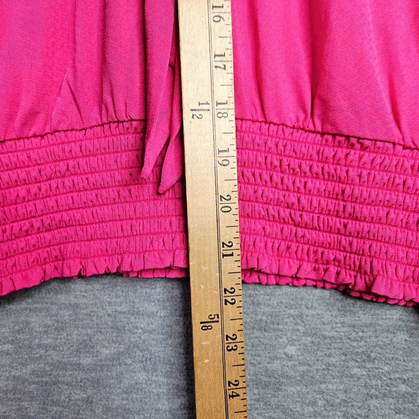 Anthropologie Anthropologie Women Pink Tie Front Blouse L Sleeveless Smocked Hem Boho Top Size L / US 10 / IT 46 - 5 Thumbnail