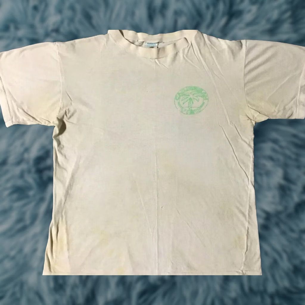 Vintage VINTAGE Panama Shirt S White Beach Art 80s Grunge Surf Ocean Pacific Nike Brand Single Stitch Mens T-Shirt Size US S / EU 44-46 / 1 - 1 Thumbnail