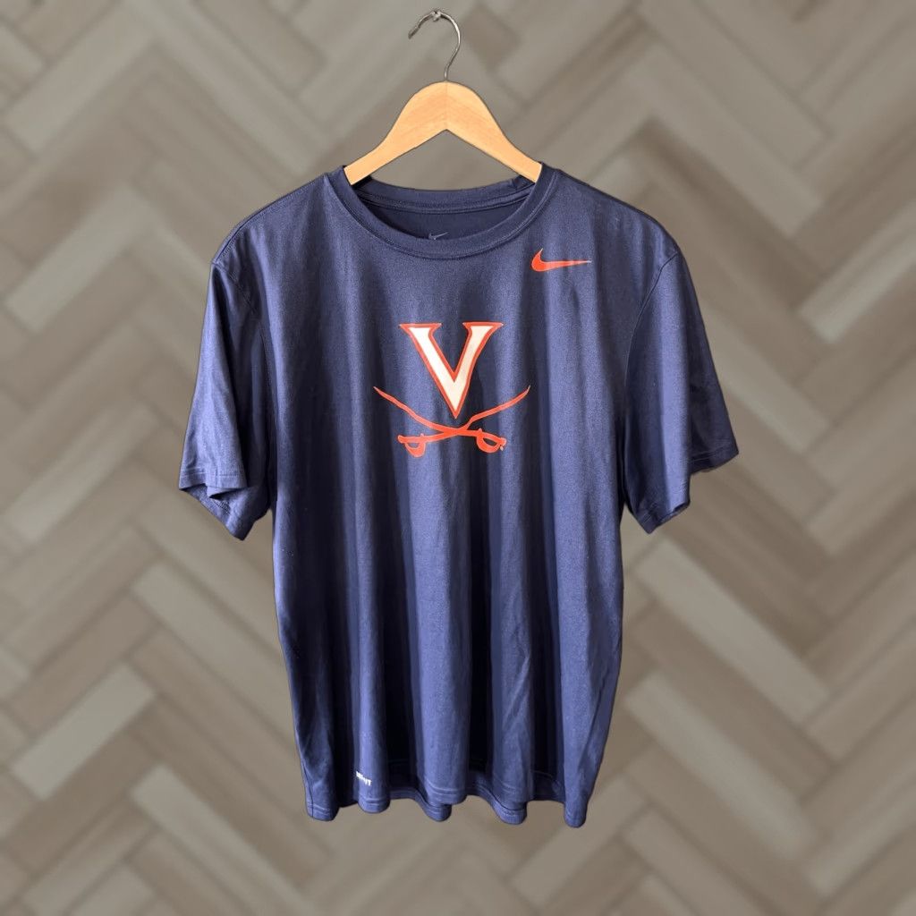 Nike Nike Mens Blue Short Sleeve T-Shirt XL Athletic Pullover Shirt Size US XL / EU 56 / 4 - 1 Thumbnail