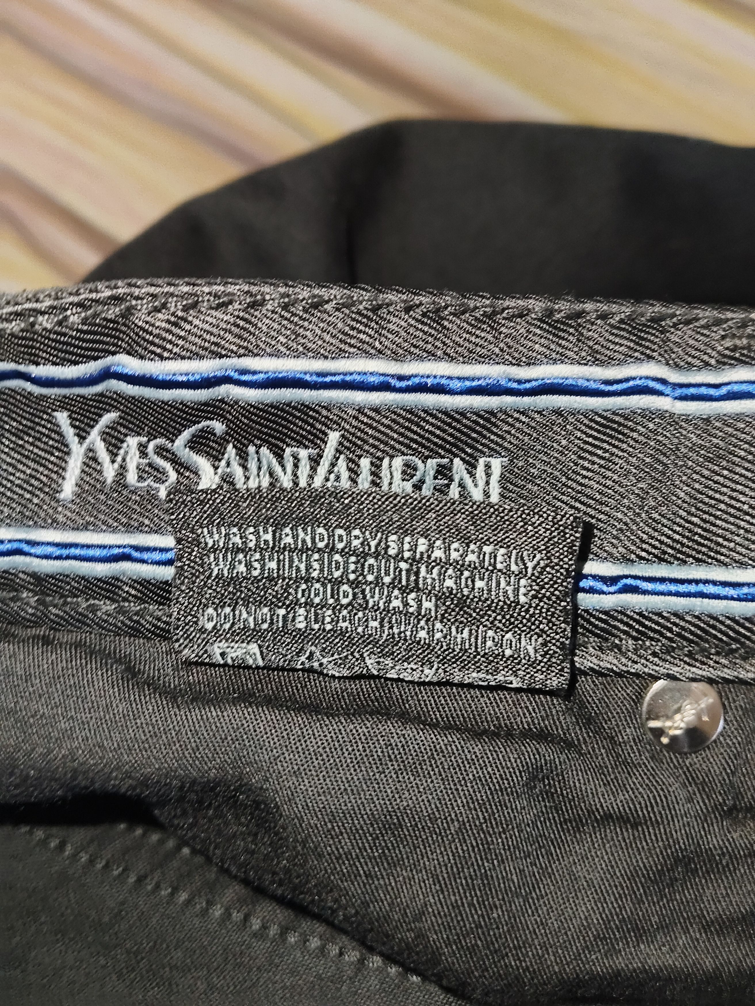 Yves Saint Laurent YVES SAINT LAURENT Black Jeans Size US 34 / EU 50 - 14 Thumbnail