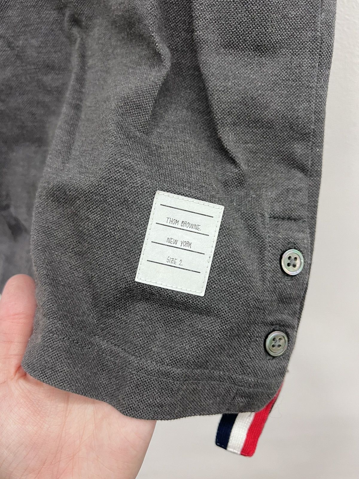 Thom Browne Thom Browne Grey Polo Size US M / EU 48-50 / 2 - 10 Thumbnail