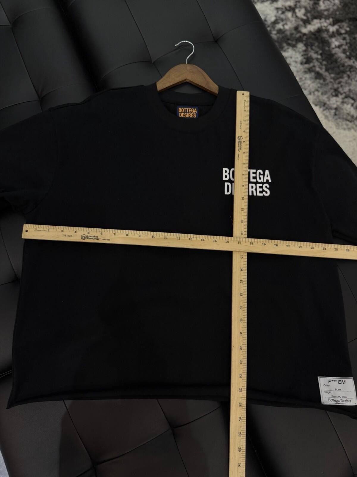 Bottega Desires Bottega Desires Tee T-Shirt F**k Joke (L) Black White Size US L / EU 52-54 / 3 - 8 Thumbnail