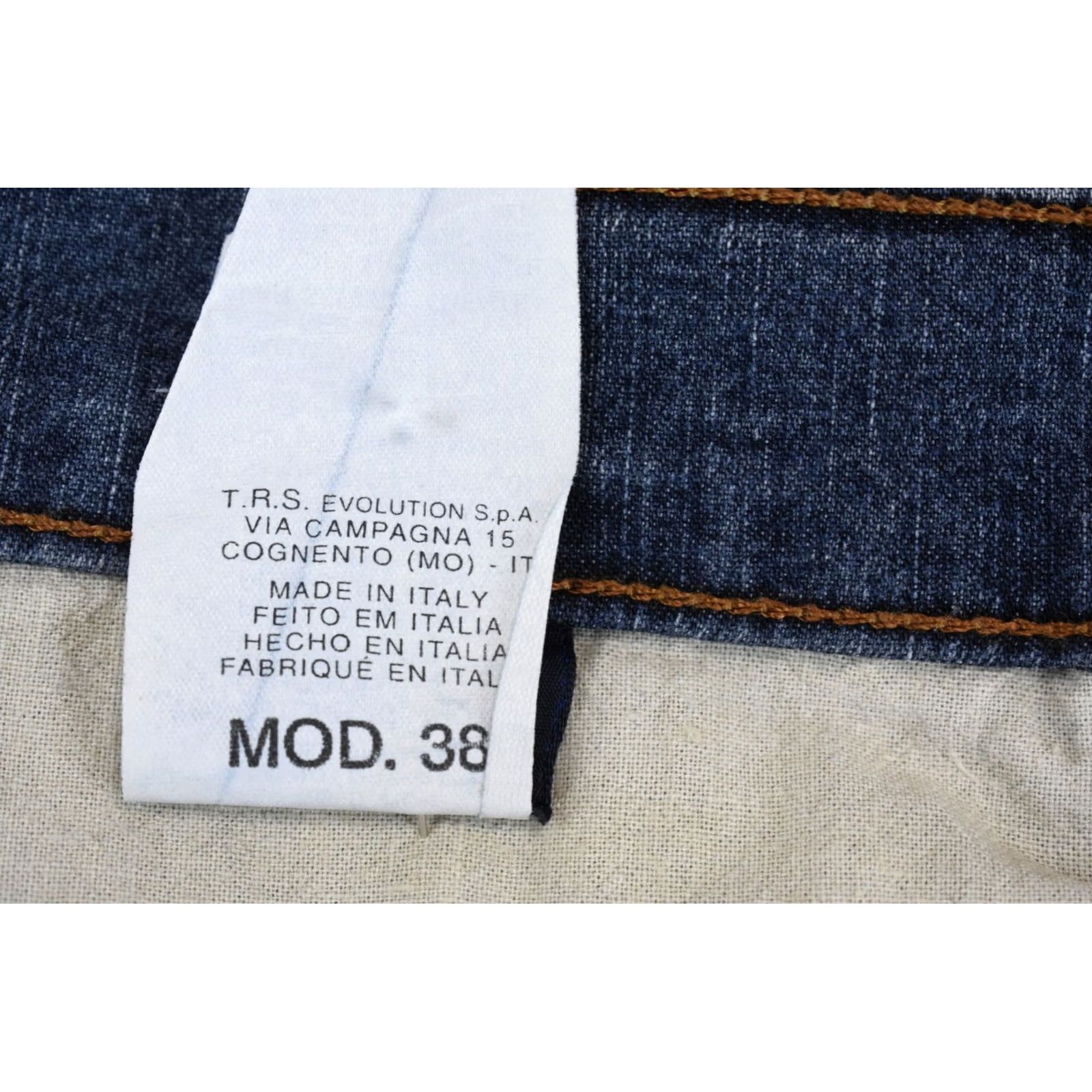 Trussardi TRUSSARDI JEANS Jeans Men's UK 34 Regular Fit Zip Fly Denim Dark Blue Size US 34 / EU 50 - 6 Thumbnail