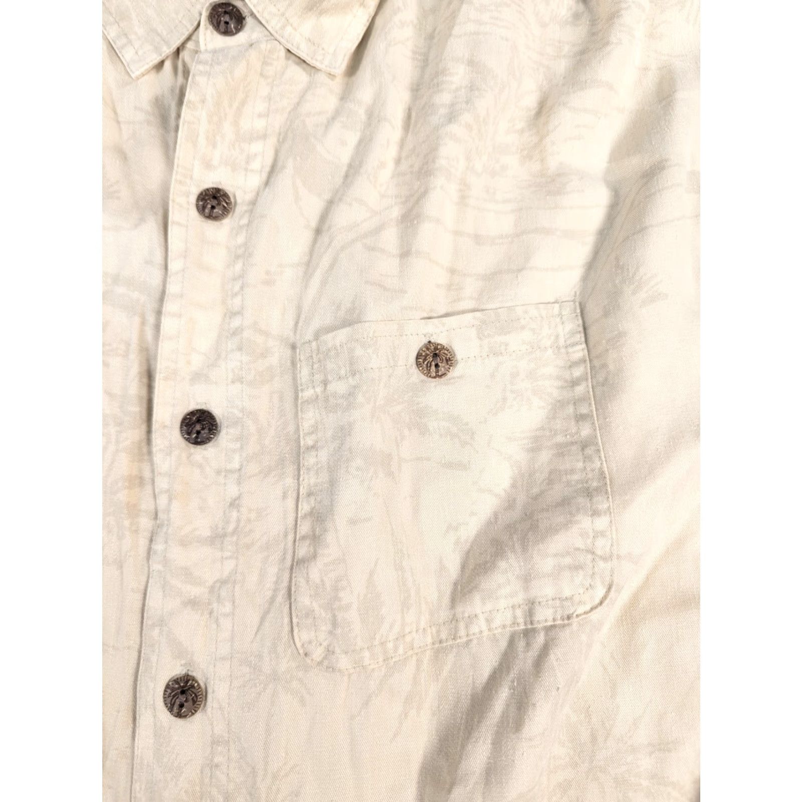 Vintage DASH SANTA CRUZ Shirt Mens 2XL Short Sleeve Button Up Hemp Beige Pockets Uniform/Regular Size 2XL Men Clothing Size US XXL / EU 58 / 5 - 3 Thumbnail