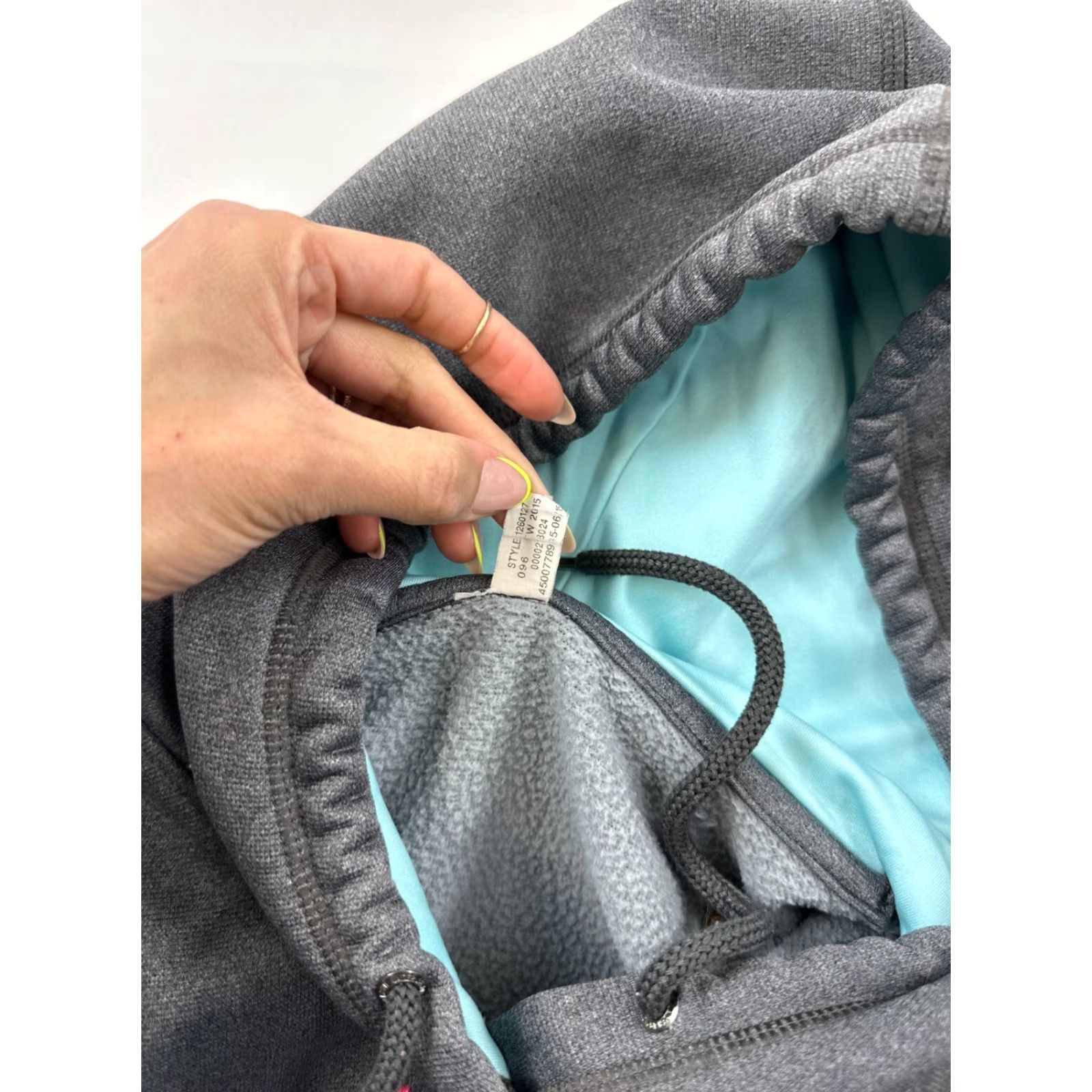 Under Armour Under Armour Hoodie Womens Medium Gray Fleece Lined Storm Long Sleeve Pullover Hooded Raglan Sweatshirt Activewear Size M / US 6-8 / IT 42-44 - 3 Thumbnail