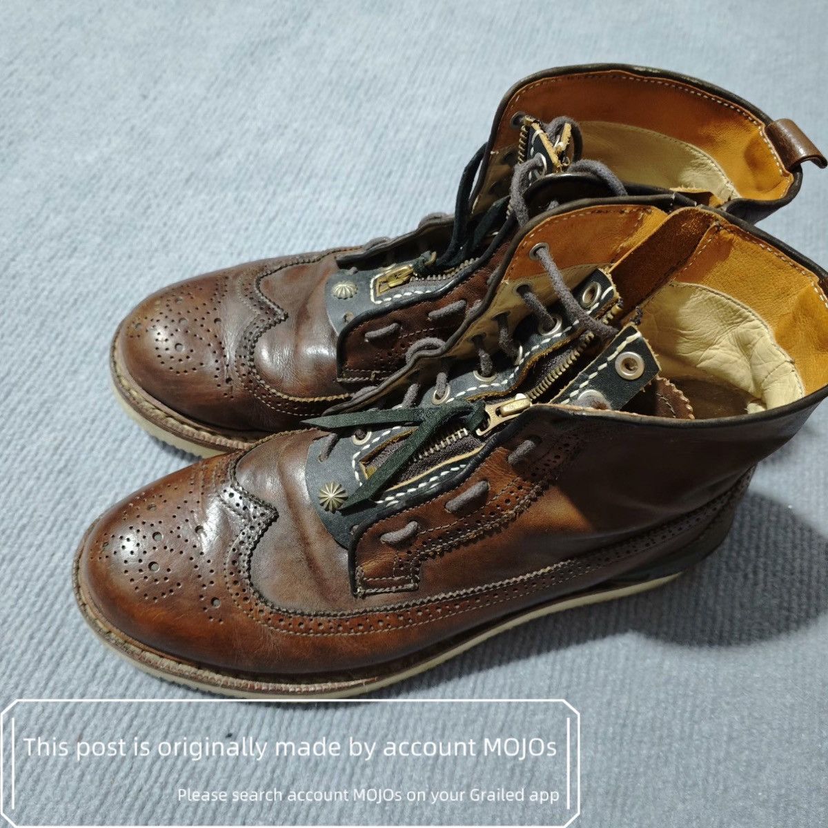 Visvim Sz 9.5 Visvim Patrician Mid- Folk Spot Boots mojos1129 Size US 9.5 / EU 42-43 - 4 Thumbnail