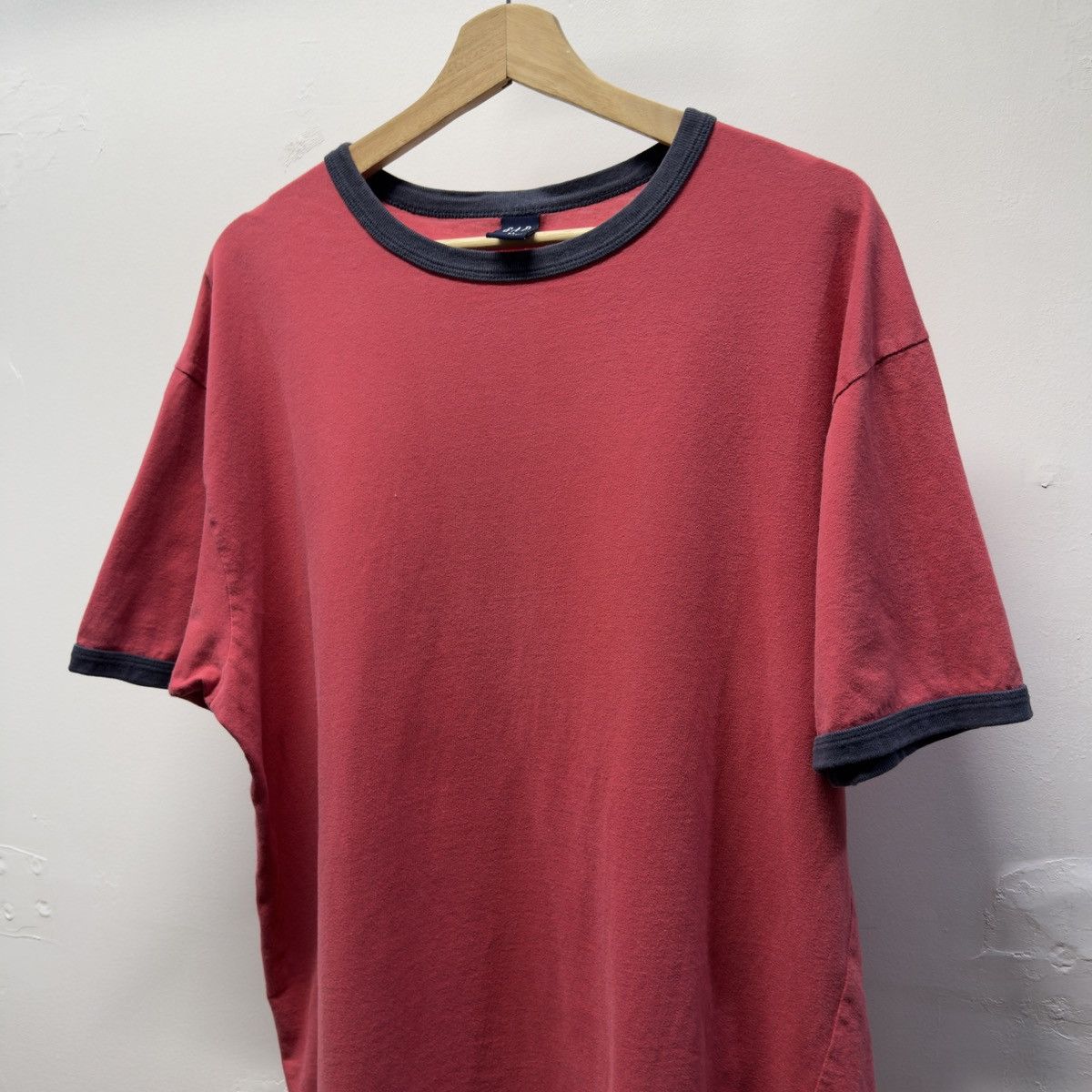 Vintage Gap Faded Red Blue Ringer Shirt ERD Grunge RRL Chrome Size US XL / EU 56 / 4 - 4 Thumbnail