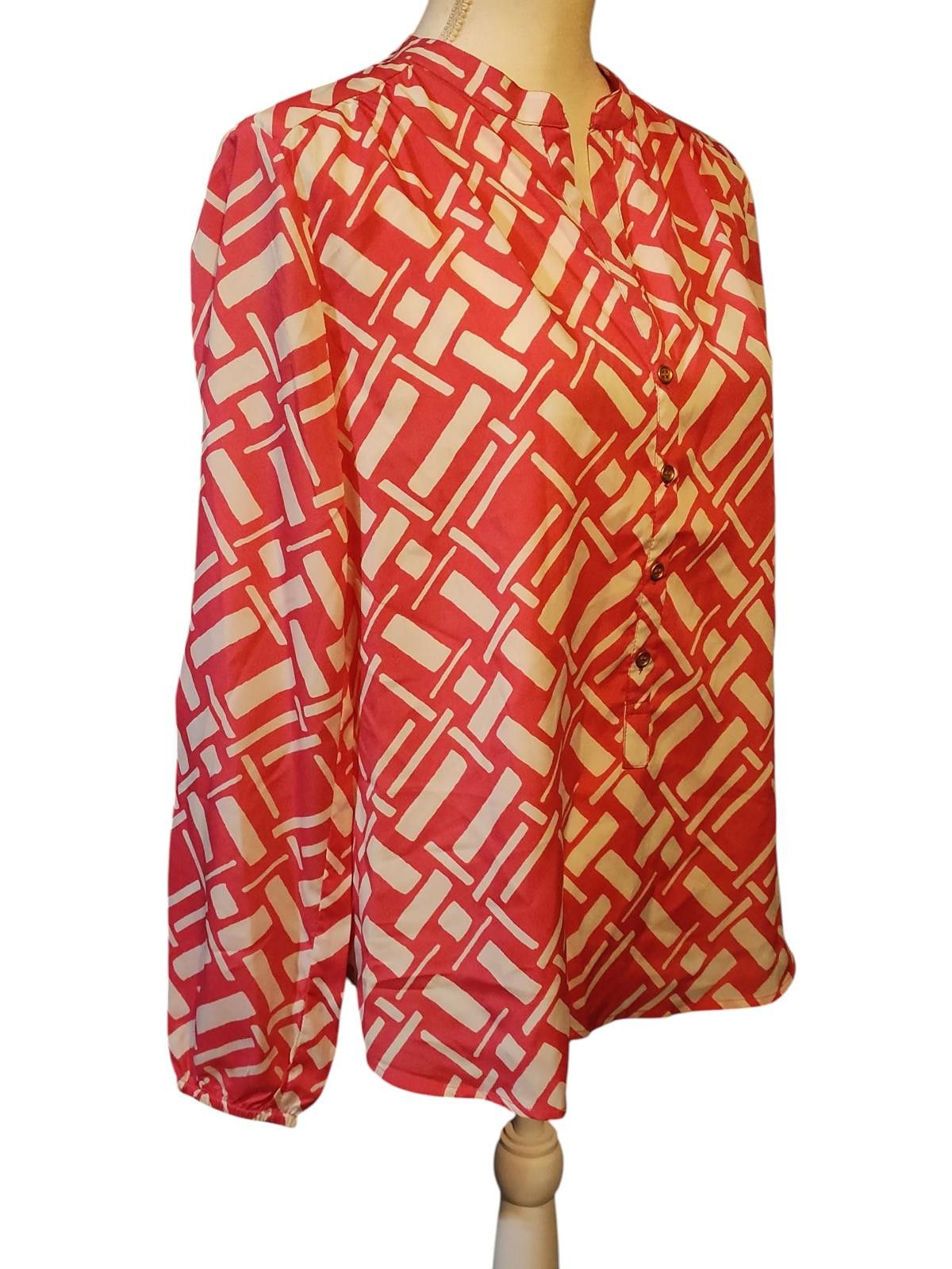 Designer Buckhead Betties Women's Long Sleeve Printed Blouse Size S / US 4 / IT 40 - 4 Thumbnail
