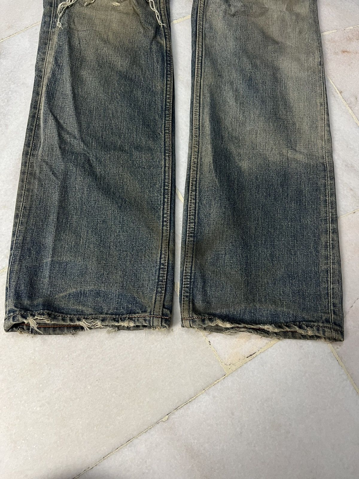 Japanese Brand × Levi's × Levi's Vintage Clothing 💥Crazy💥Vintage Levis 502 Mud Wash Distressed Jeans Very Rare Size US 31 - 3 Thumbnail
