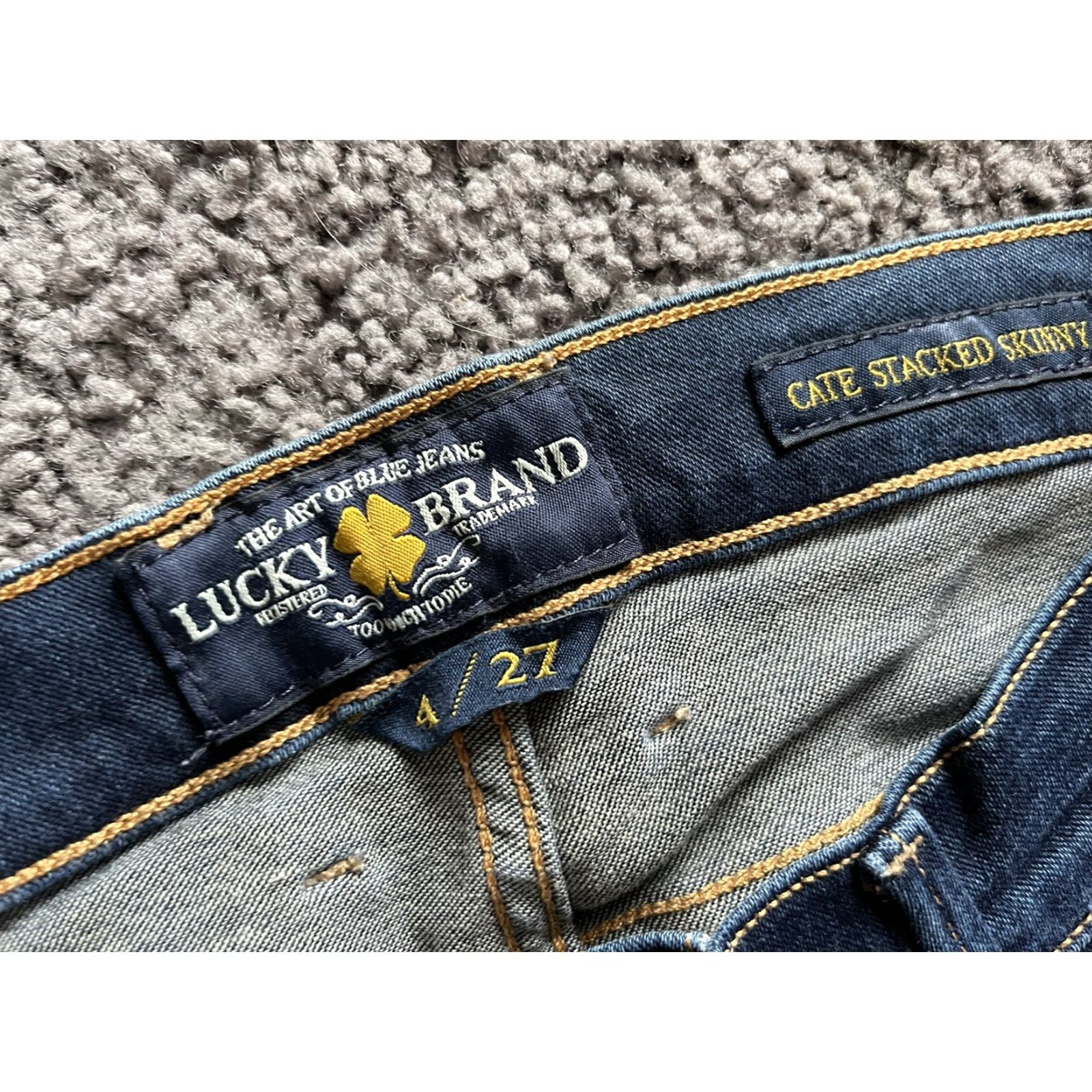 Lucky Brand Lucky Brand CATE STACKED SKINNY Women's Blue Jeans 4/27 Tag Actual 27 x 29 Size 27" / US 4 / IT 40 - 6 Thumbnail