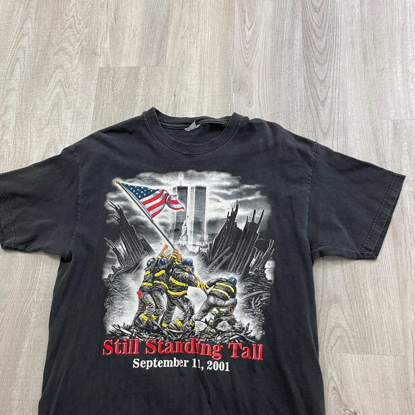 Vintage VINTAGE y2k Bike Week September 11 Memorial Biker Shirt Size US L / EU 52-54 / 3 - 2 Thumbnail