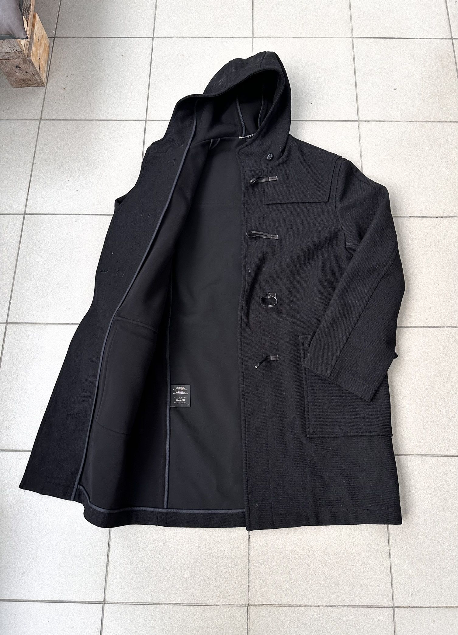 Designer Roland Mouret duffle wool coat Size US XL / EU 56 / 4 - 7 Thumbnail