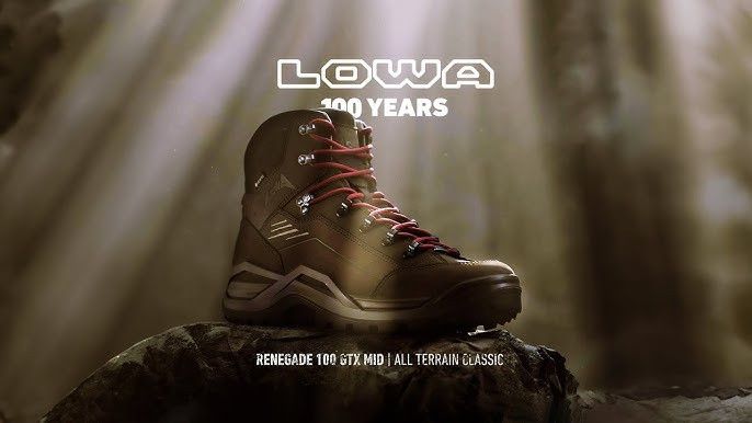 LOWA LOWA Renegade 100 Years GTX Mid Mens Trekking Boots 43.5 /10 Size US 10 / EU 43 - 3 Thumbnail