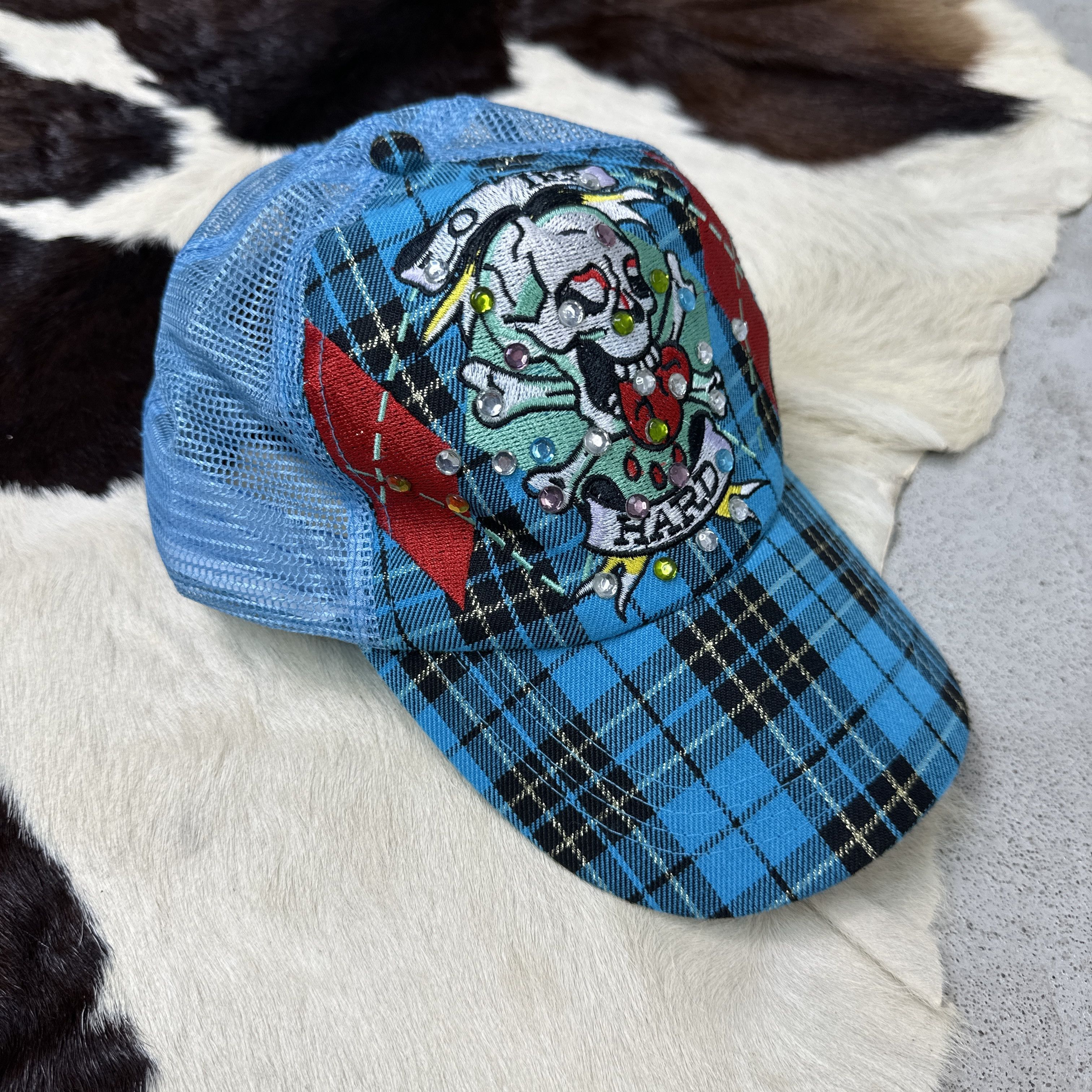 Vintage vintage hip-hop rhinestones y2k 2000s rap cap Size ONE SIZE - 1 Thumbnail