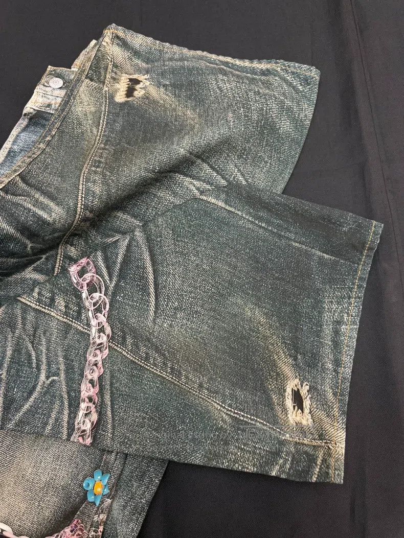 Acne Studios Acne Studios Candy Chain 3D Printed Loose Curved Jeans Size US 30 / EU 46 - 6 Thumbnail
