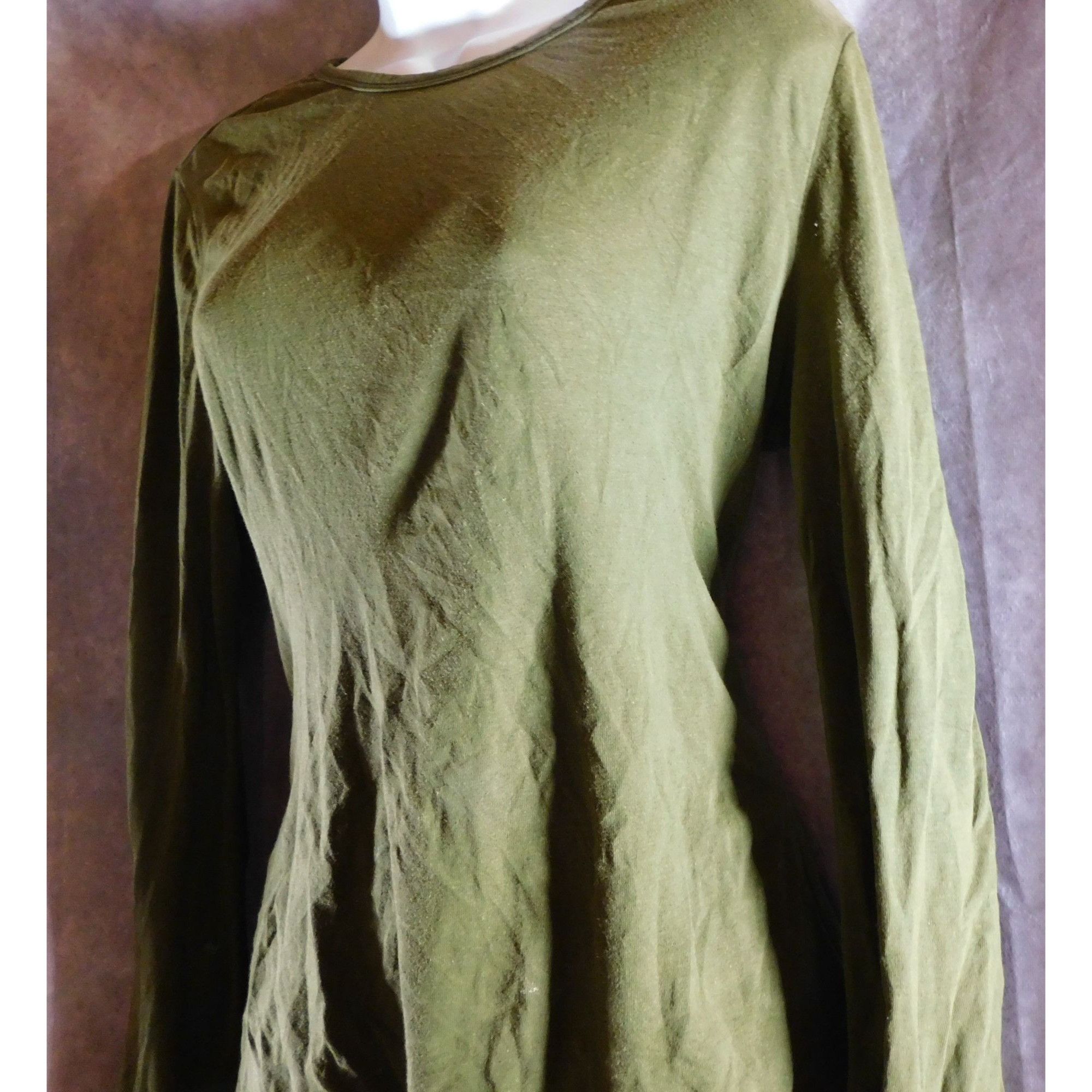Route 66 Vintage Green 90s/Y2K Route 66 Stretch Shirt Size S / US 4 / IT 40 - 2 Thumbnail