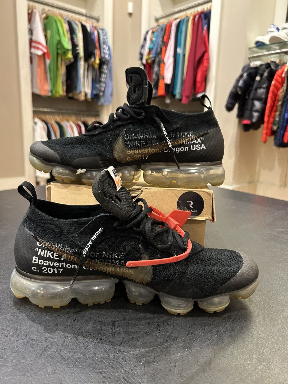 Nike Nike Air Vapormax ‘Off-White Black’ Size US 10.5 / EU 43-44 - 2 Thumbnail