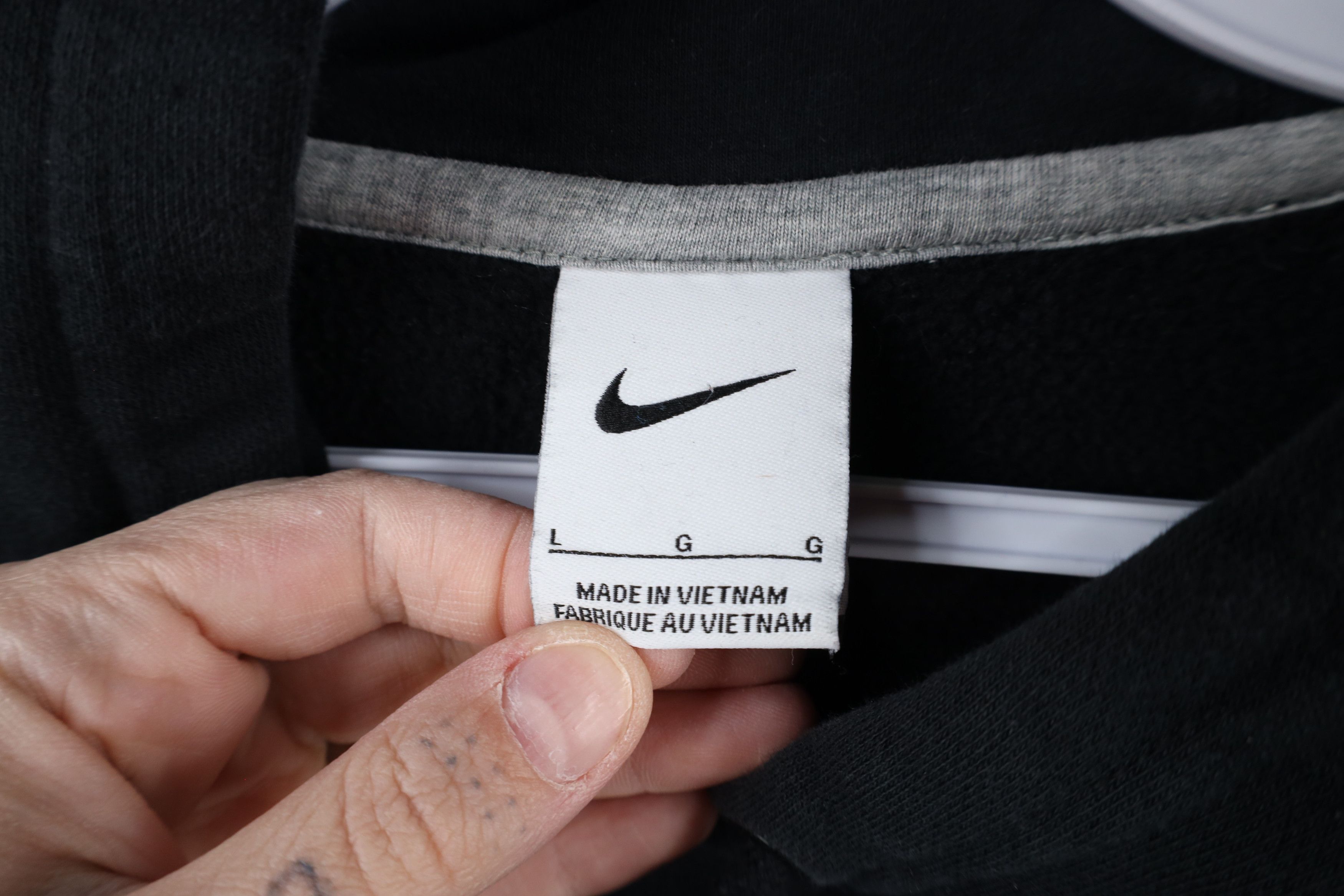 Nike × Vintage Vintage Nike Swoosh Ohio State University Hoodie Black Size US L / EU 52-54 / 3 - 7 Thumbnail