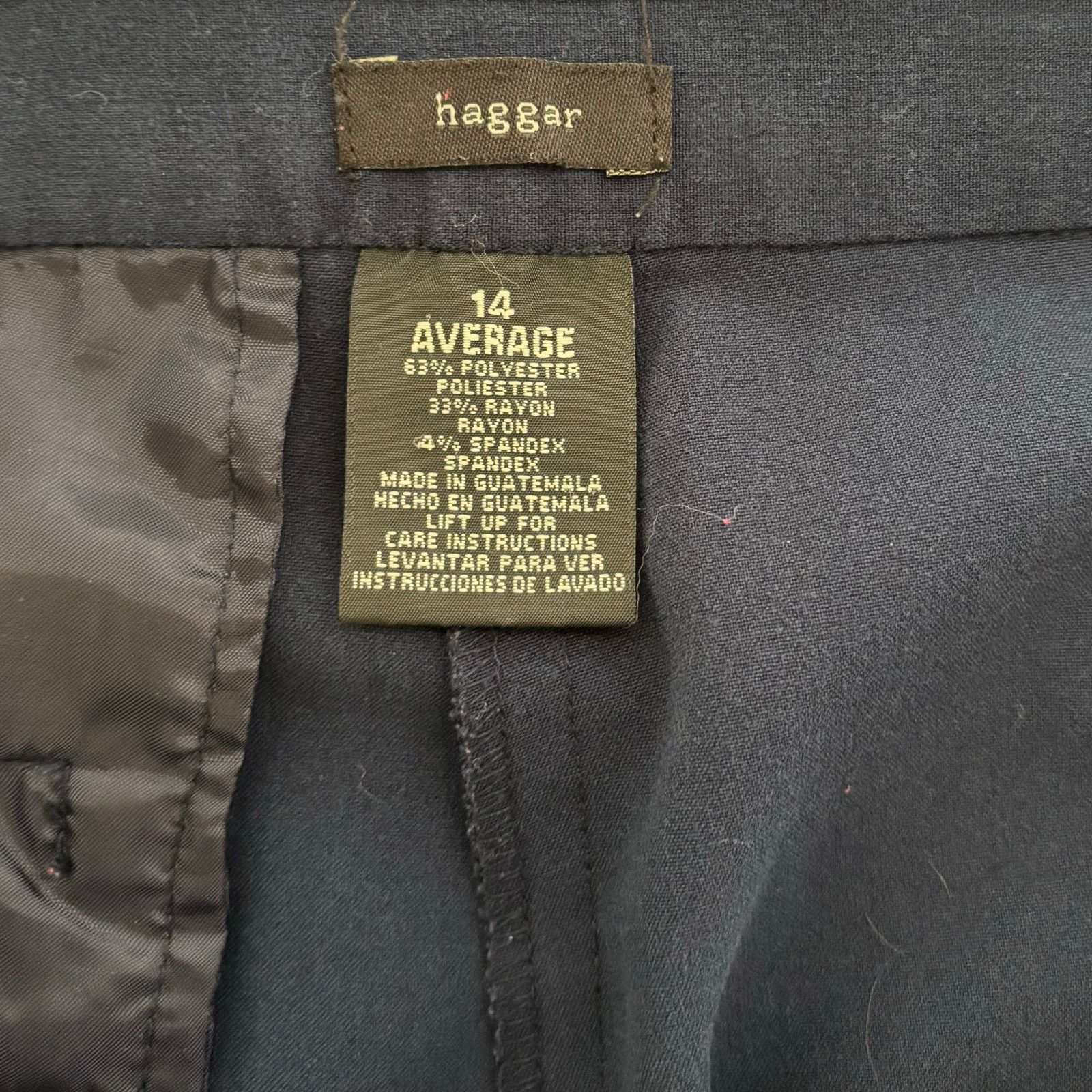 Haggar Haggar Women's Navy Blue Career Panta Size 14 Size 36" / US 14 / IT 50 - 5 Thumbnail