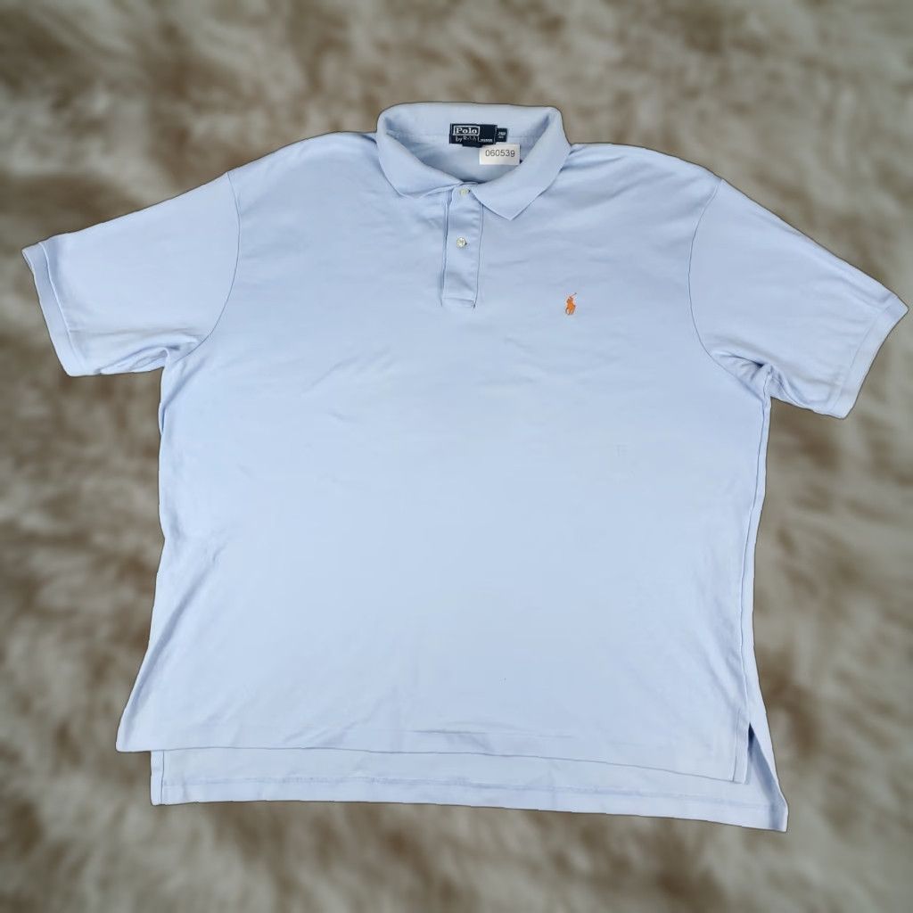 Ralph Lauren Ralph Lauren Polo Shirt Mens Size 2XB Blue Pony Casual Short Sleeve STAINED Size US XXL / EU 58 / 5 - 1 Thumbnail