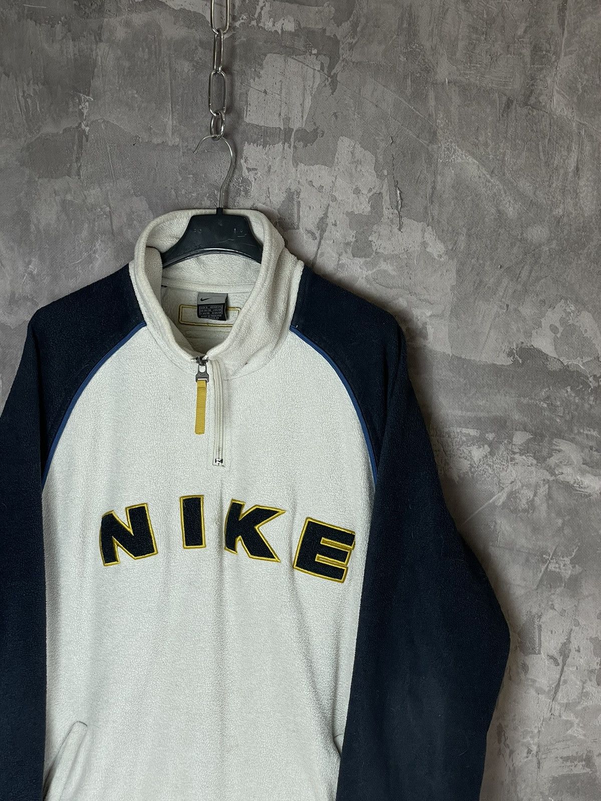 Vintage VINTAGE 90s Nike Rare fleece jacket hoodie big logo Nike Size US S / EU 44-46 / 1 - 4 Thumbnail