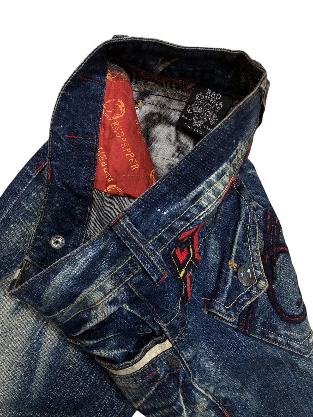 Designer × Japanese Brand × Vintage Vintage Japanese Brand Red Pepper Denim Jeans Size US 30 / EU 46 - 24 Thumbnail