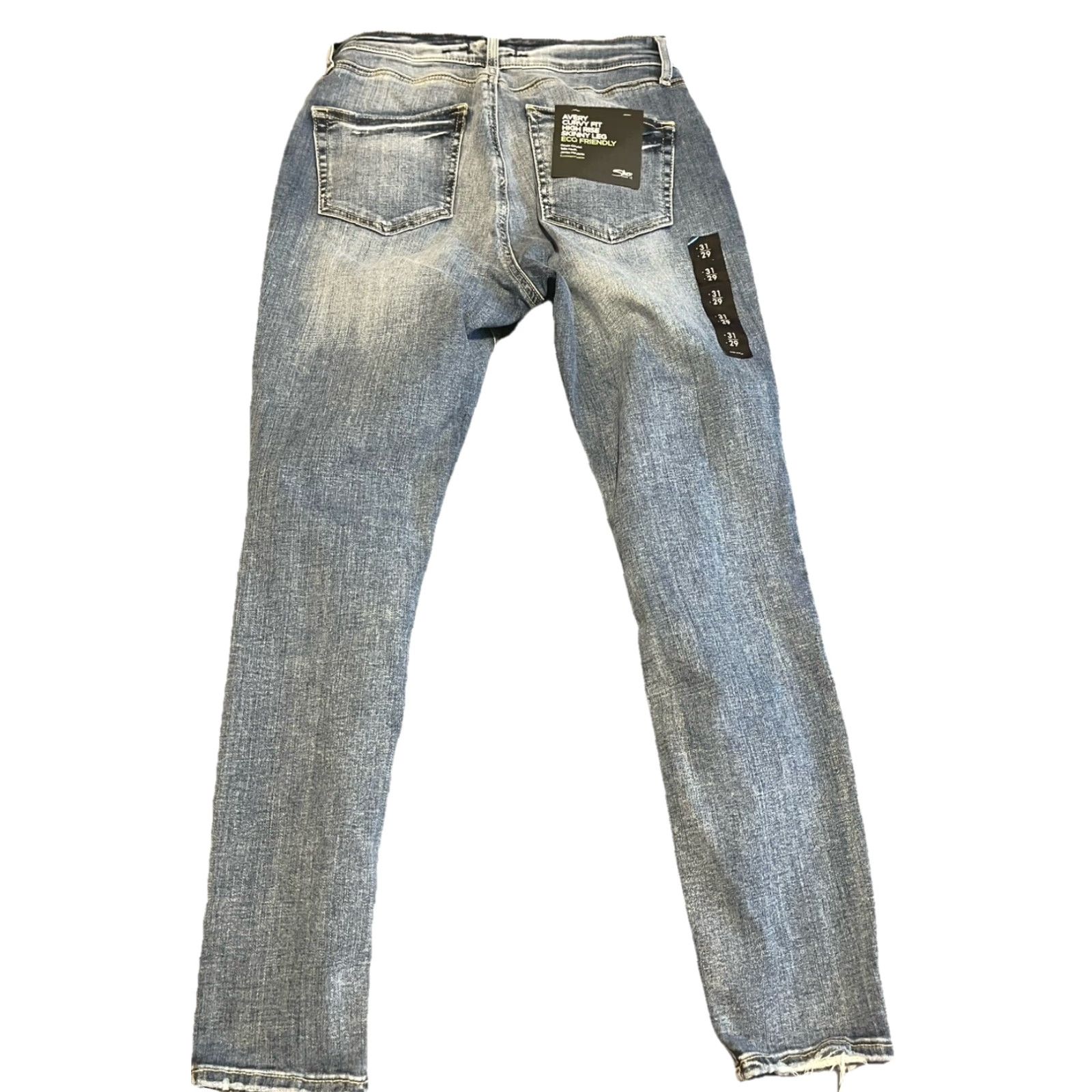 Silver Jeans Co. Silver Jeans Women's High Rise Skinny Leg Denim Jeans Blue Sz 28 Curvy Fit Size 28" / US 6 / IT 42 - 2 Thumbnail