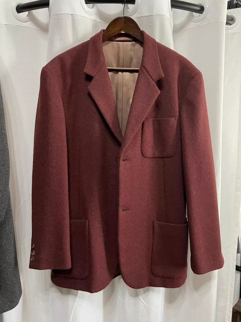 Yohji Yamamoto yohji Yamamoto size l Brick Red Wool Blazer Size 36R - 1 Thumbnail