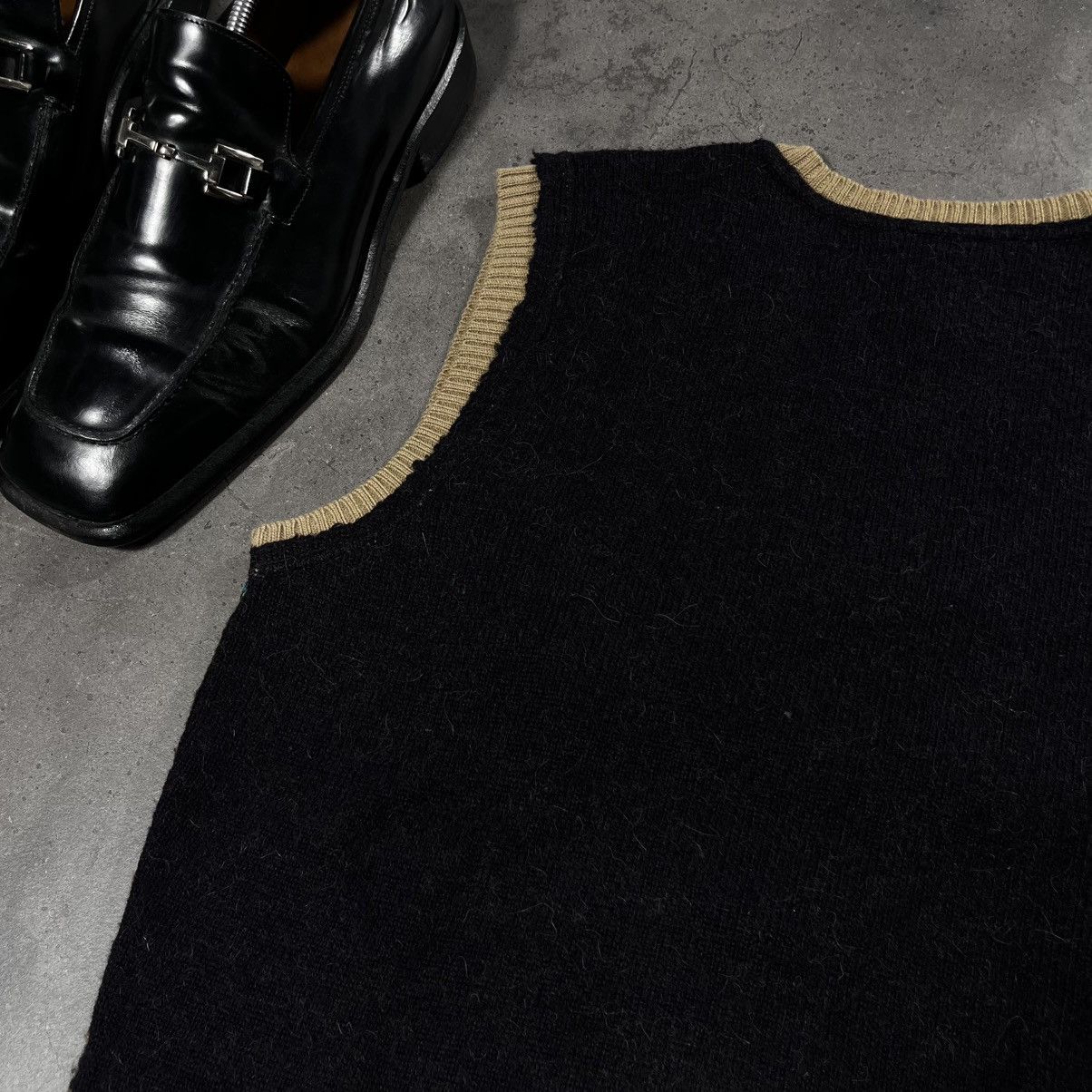 Diesel Vintage 00s Diesel Alpaca Wool Vest Knit Sweater Old Money Size US M / EU 48-50 / 2 - 12 Thumbnail