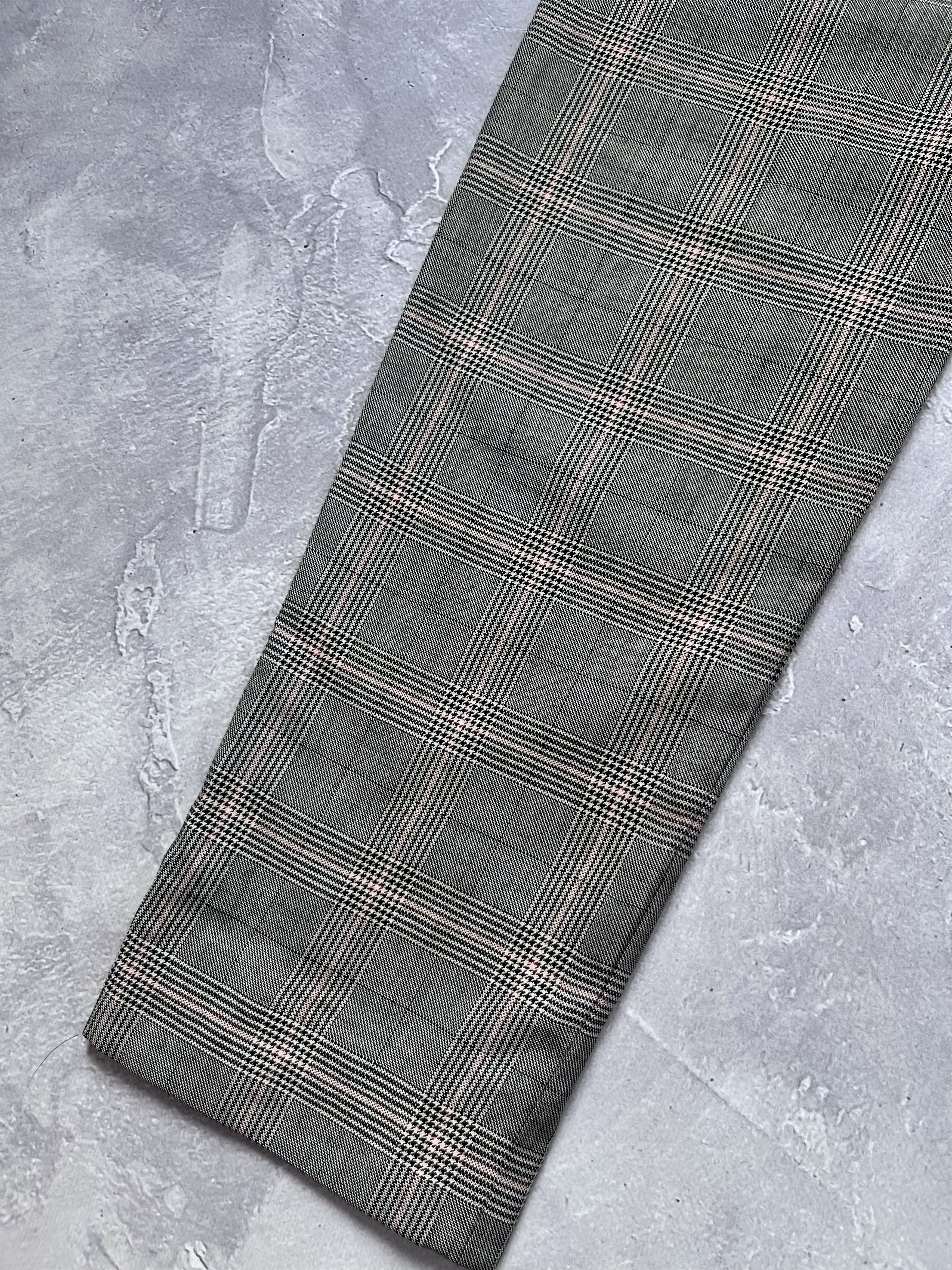 Gucci Gucci Tom Ford Era Silk/Wool Gray Check Trousers Pants Size 28" / US 6 / IT 42 - 18 Thumbnail