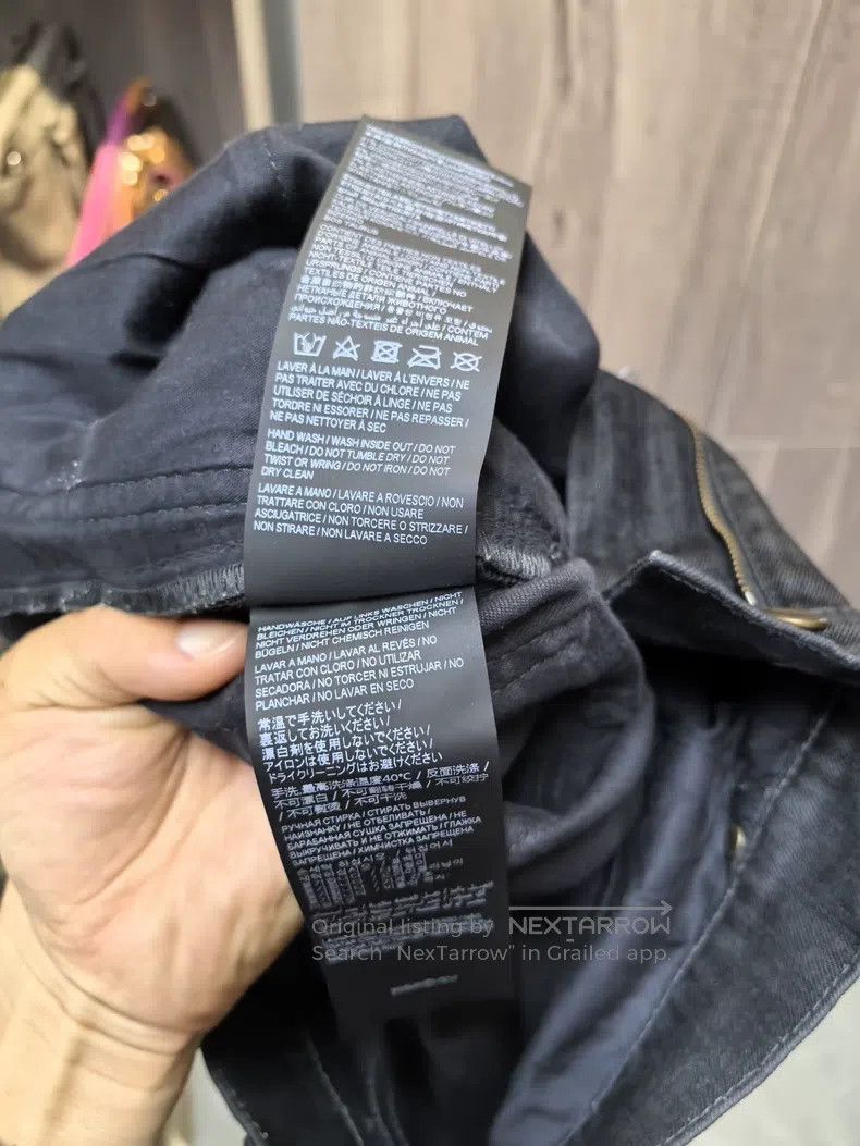 Saint Laurent Paris Saint Laurent Paris Men's knee patch leather zipper denim Size US 29 - 7 Thumbnail